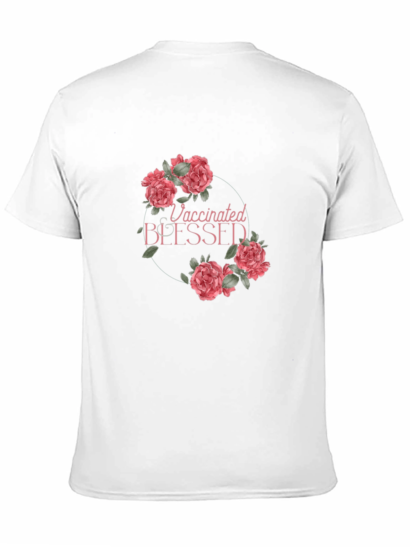 Vaccinated Blessed Floral T-Shirt