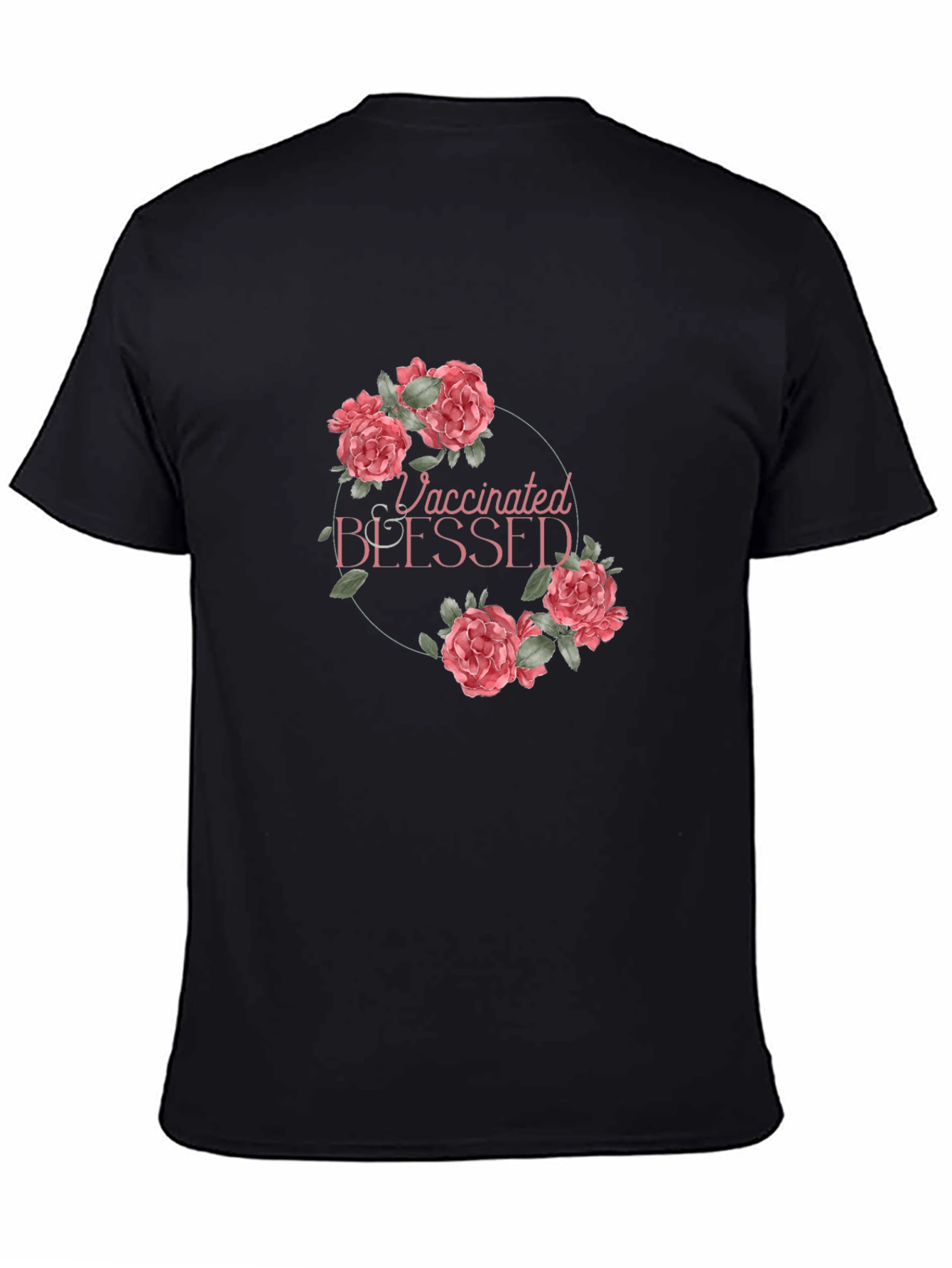 Vaccinated Blessed Floral T-Shirt