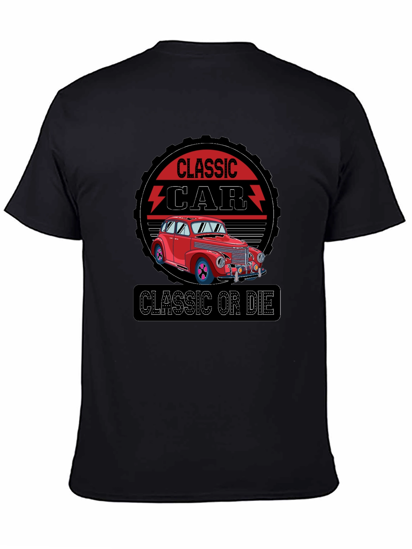 Classic Car Graphic T-Shirt - Retro Style