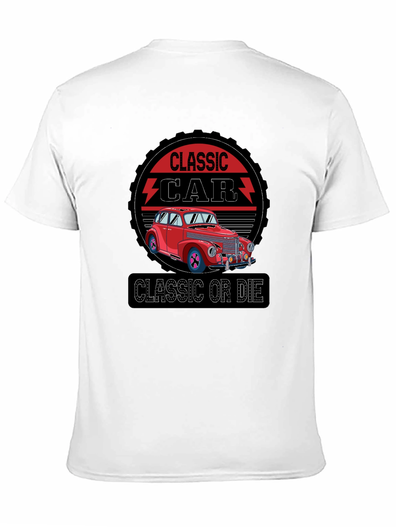 Classic Car Graphic T-Shirt - Retro Style
