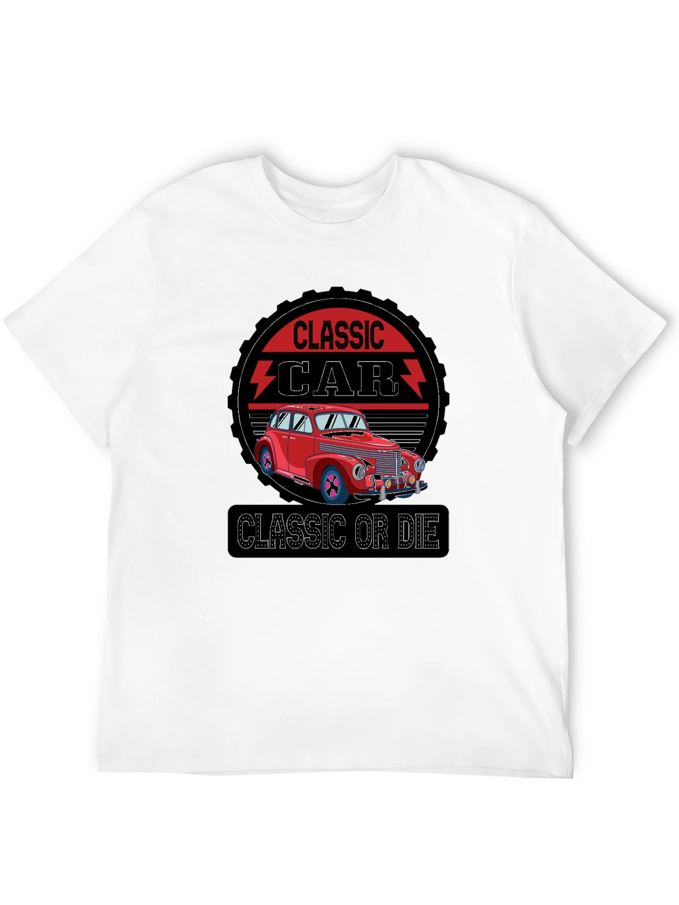 Classic Car Graphic T-Shirt - Retro Style