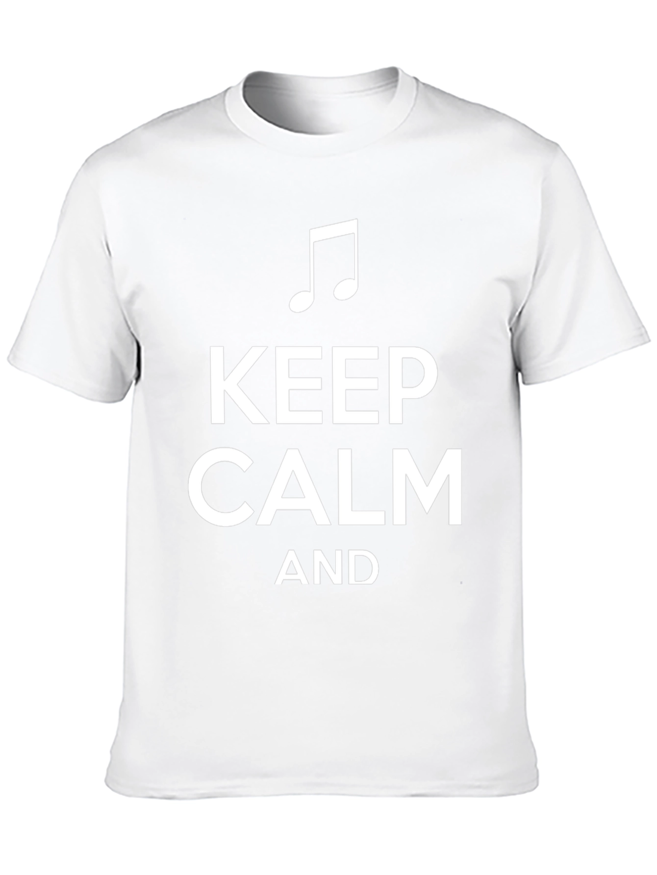 Keep Calm and Music On T-Shirt