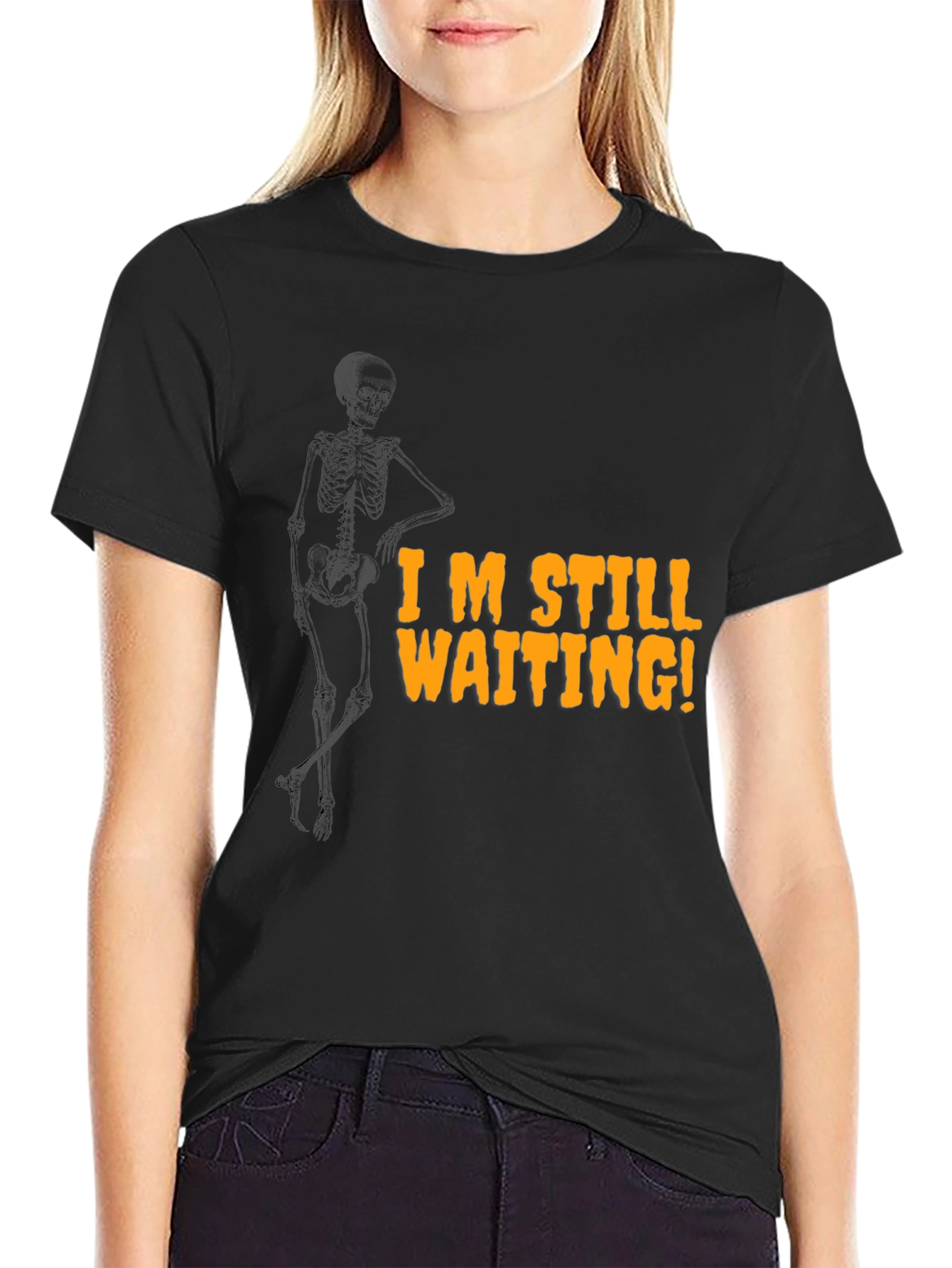 Im Still Waiting Skeleton Graphic T-Shirt