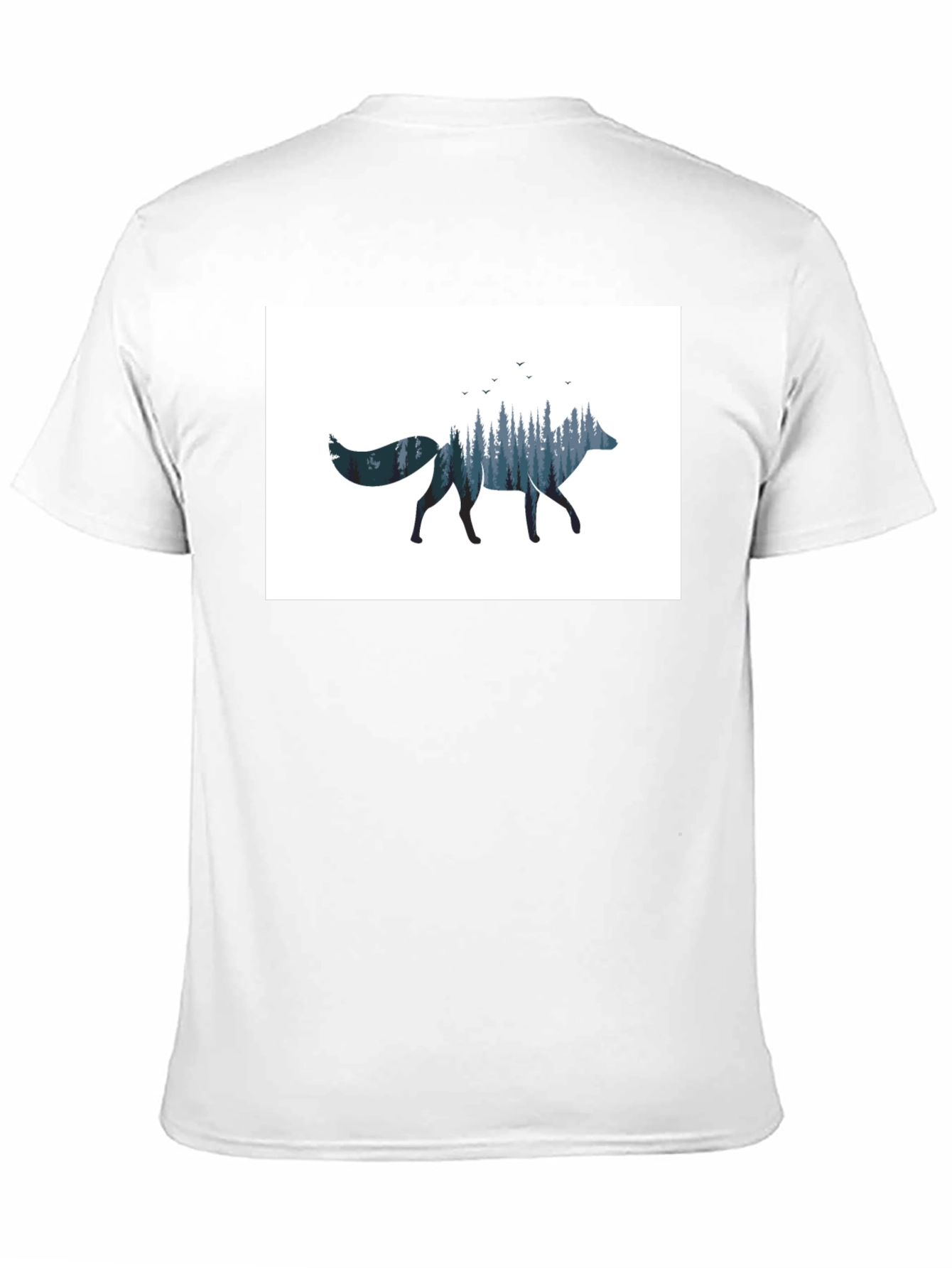 Nature Fox Graphic Black T-Shirt