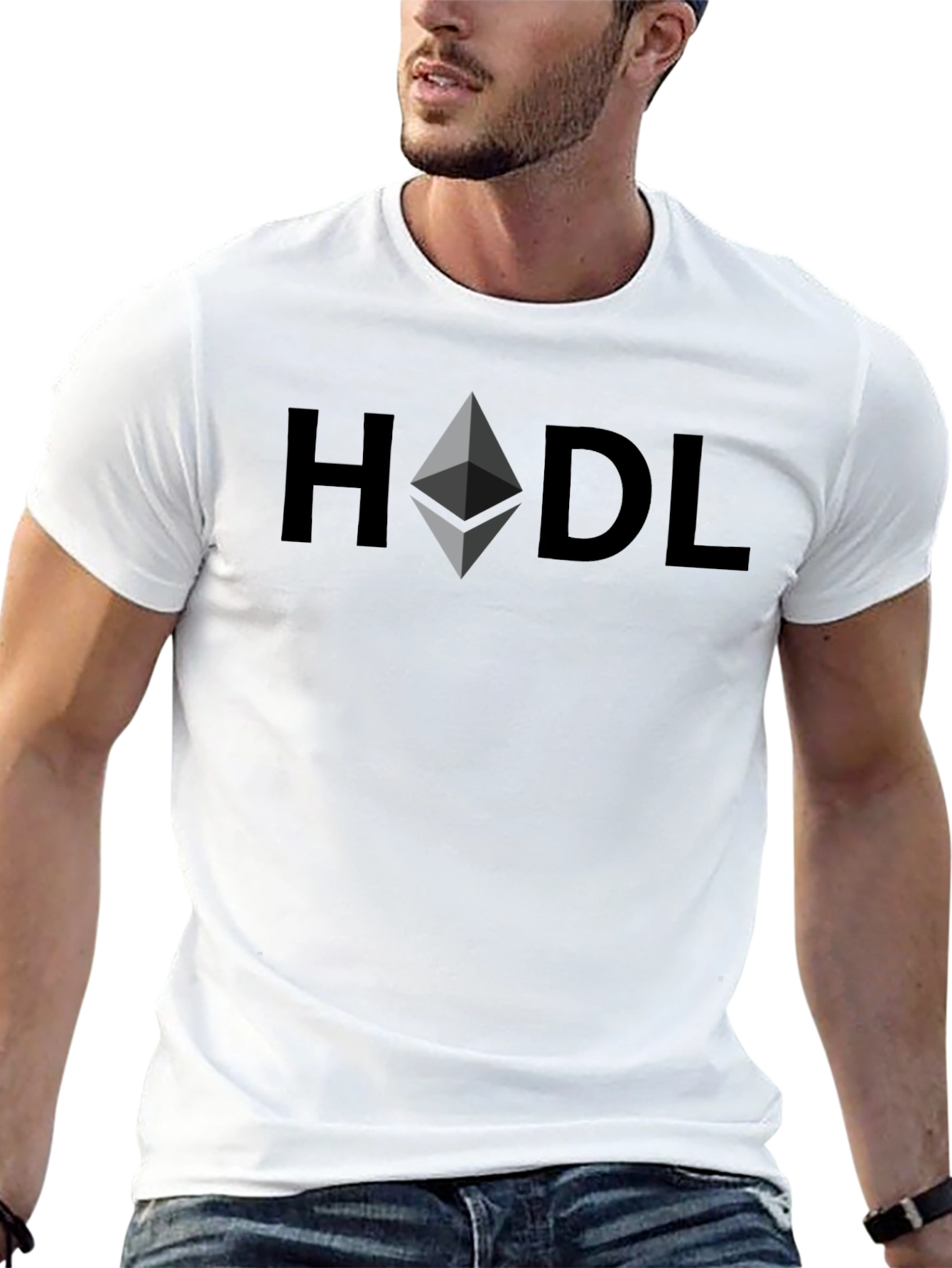 HODL Ethereum Crypto T-Shirt - Black