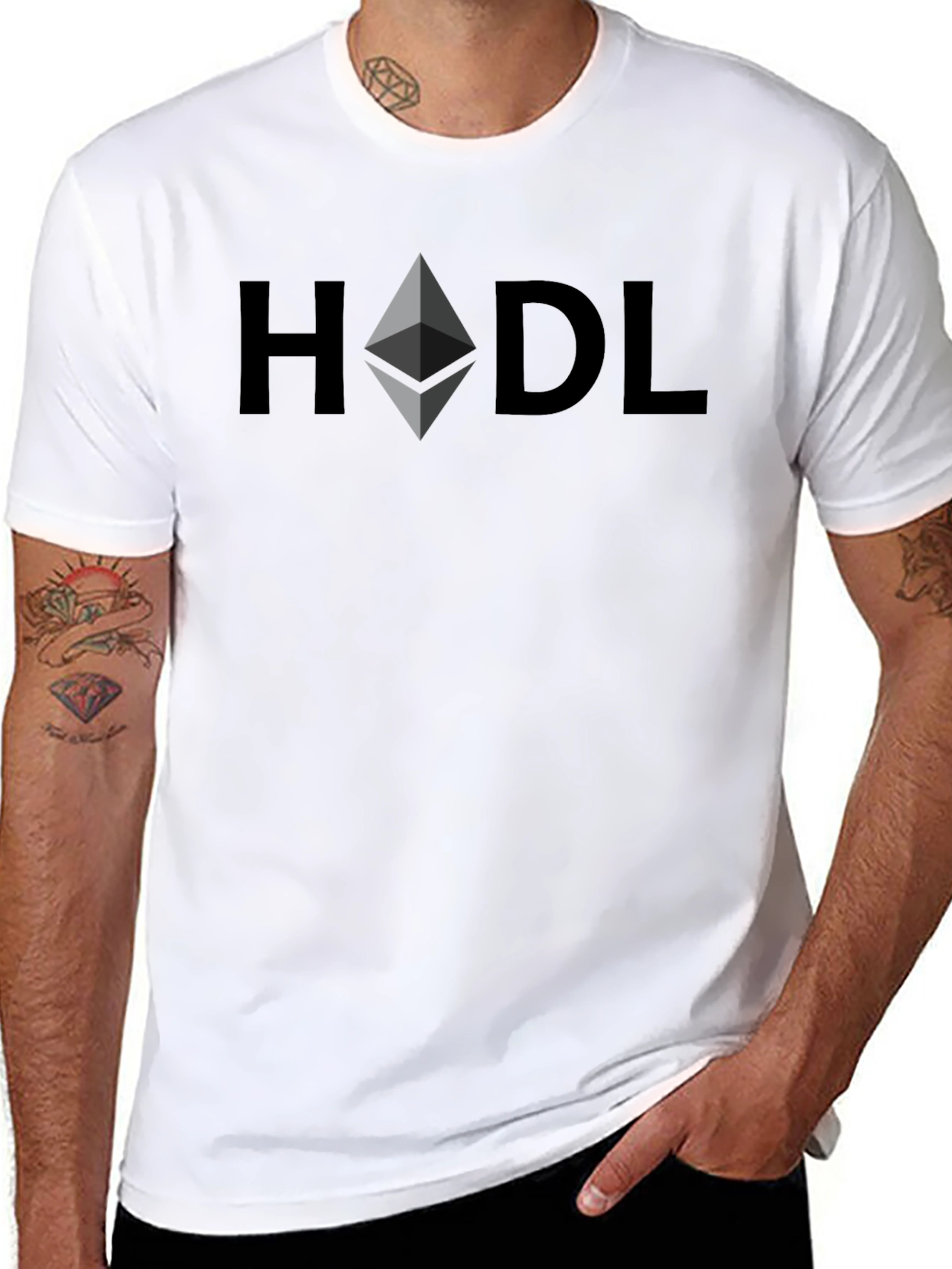 HODL Ethereum Crypto T-Shirt - Black