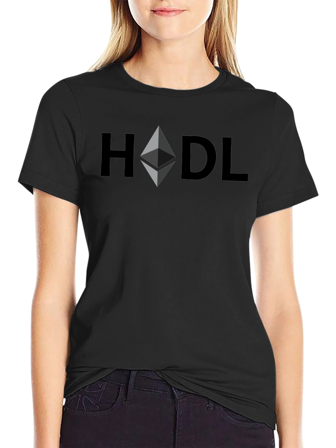 HODL Ethereum Crypto T-Shirt - Black