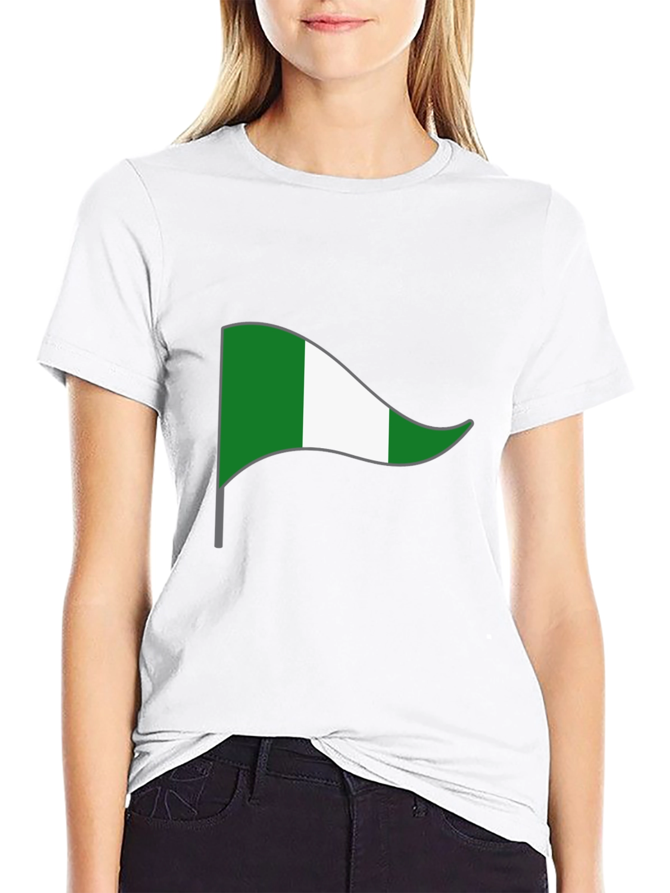 Nigeria Flag T-Shirt - Green and White Pride