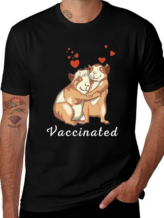 Vaccinated Guinea Pig Hug T-Shirt