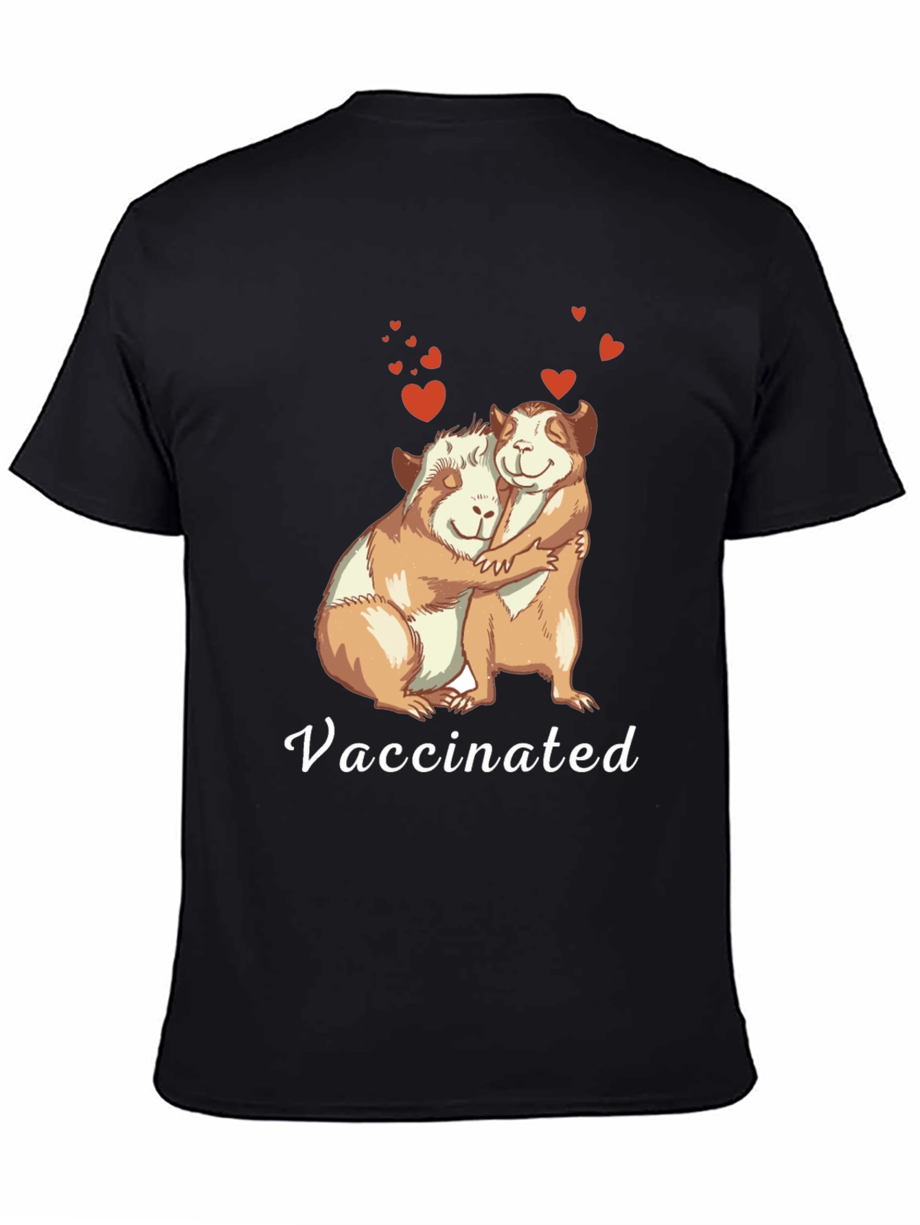 Vaccinated Guinea Pig Hug T-Shirt