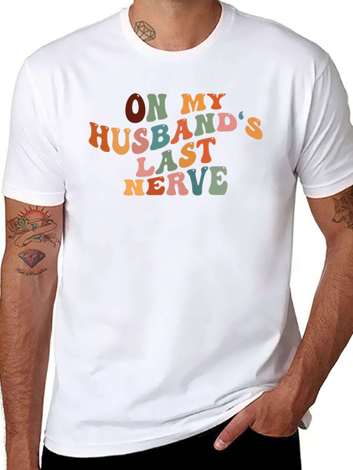 On My Husbands Last Nerve Graphic Tee