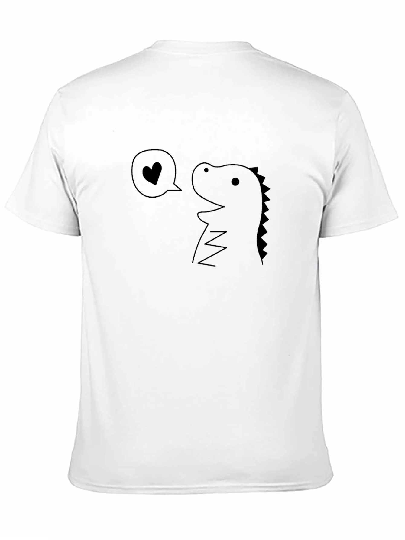 Dino Love Black T-Shirt