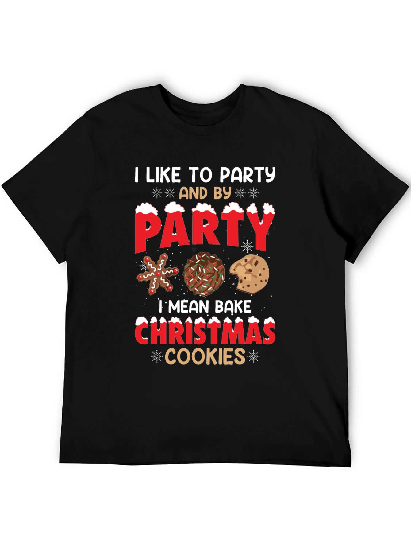 Party Christmas Cookies Graphic Tee
