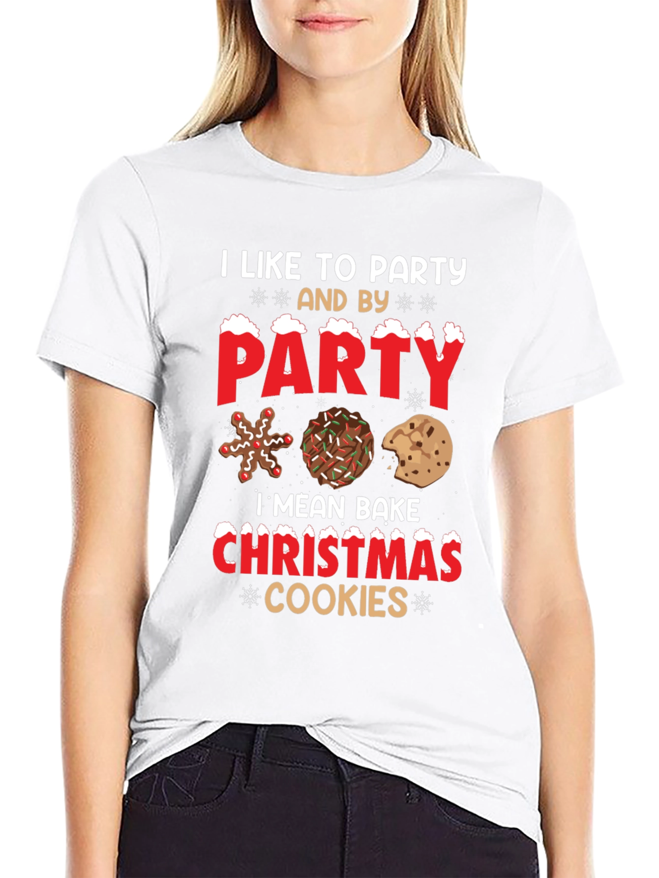 Party Christmas Cookies Graphic Tee