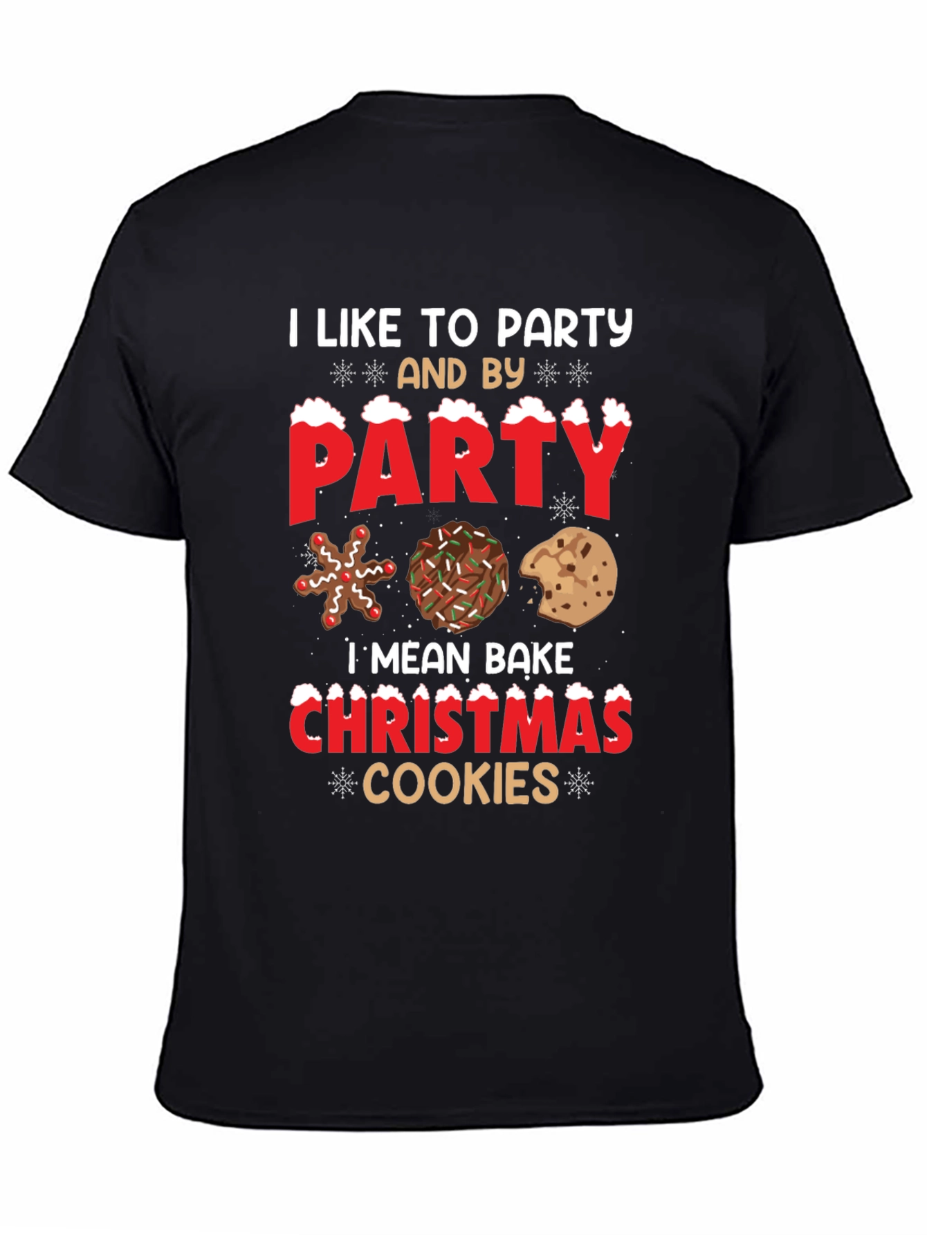 Party Christmas Cookies Graphic Tee