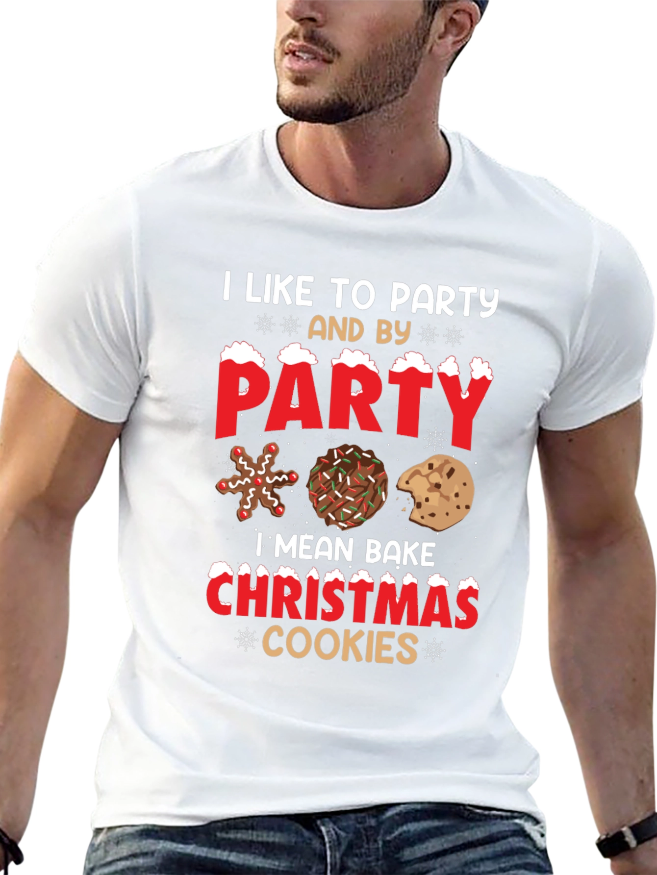Party Christmas Cookies Graphic Tee