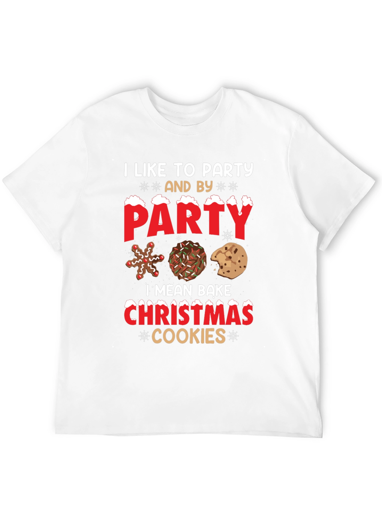 Party Christmas Cookies Graphic Tee