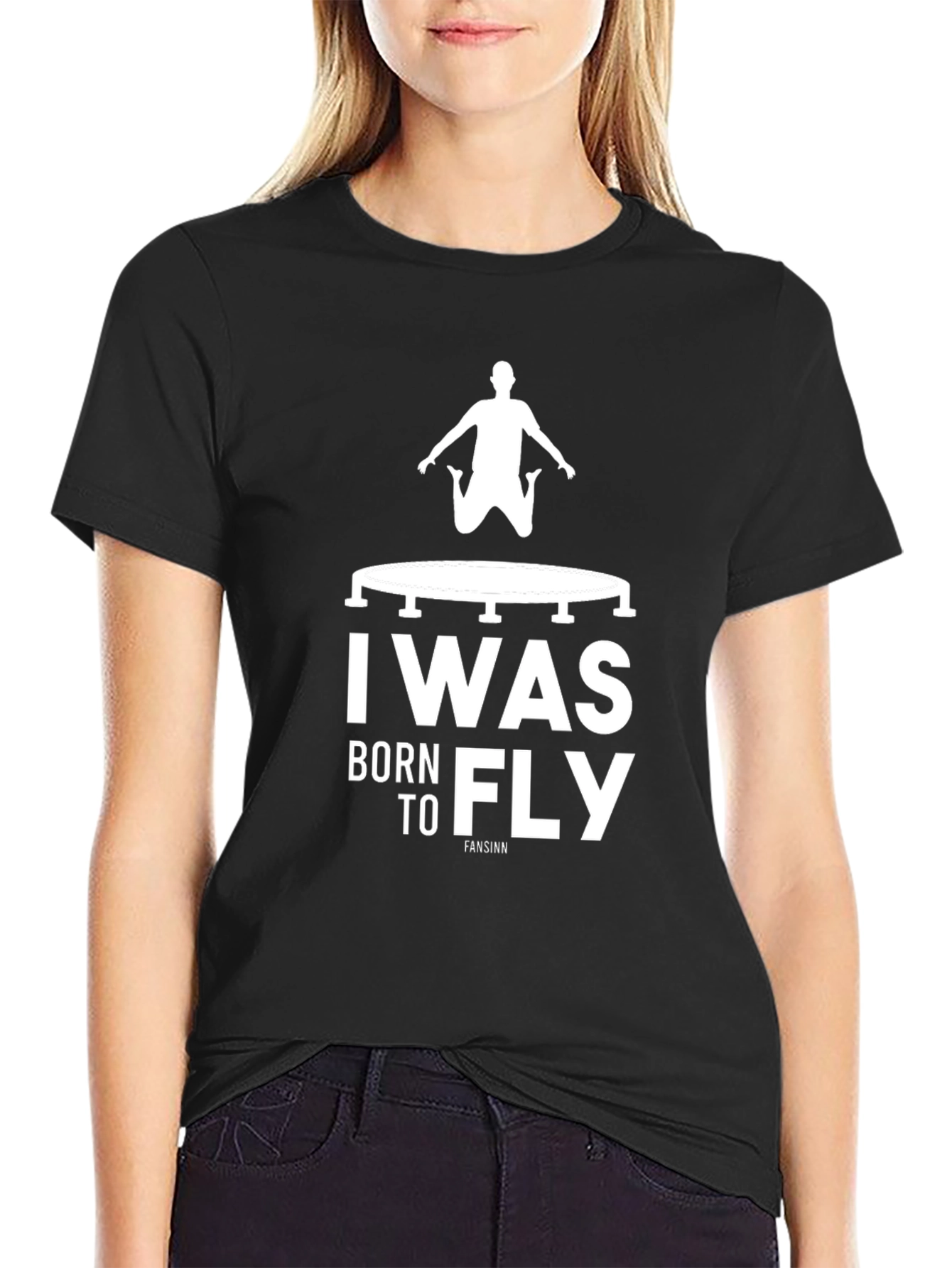 I Was Born to Fly Black T-Shirt