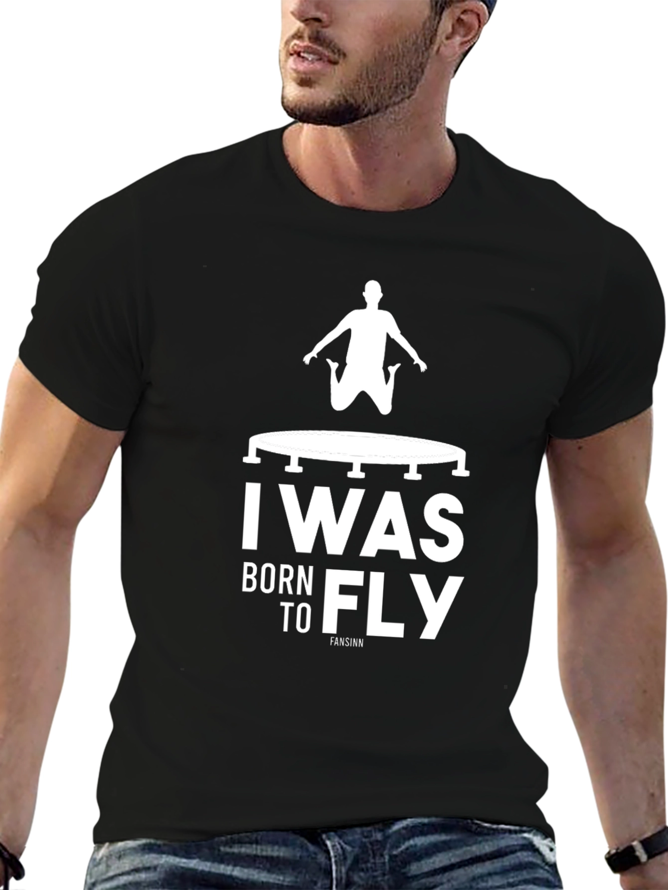 I Was Born to Fly Black T-Shirt