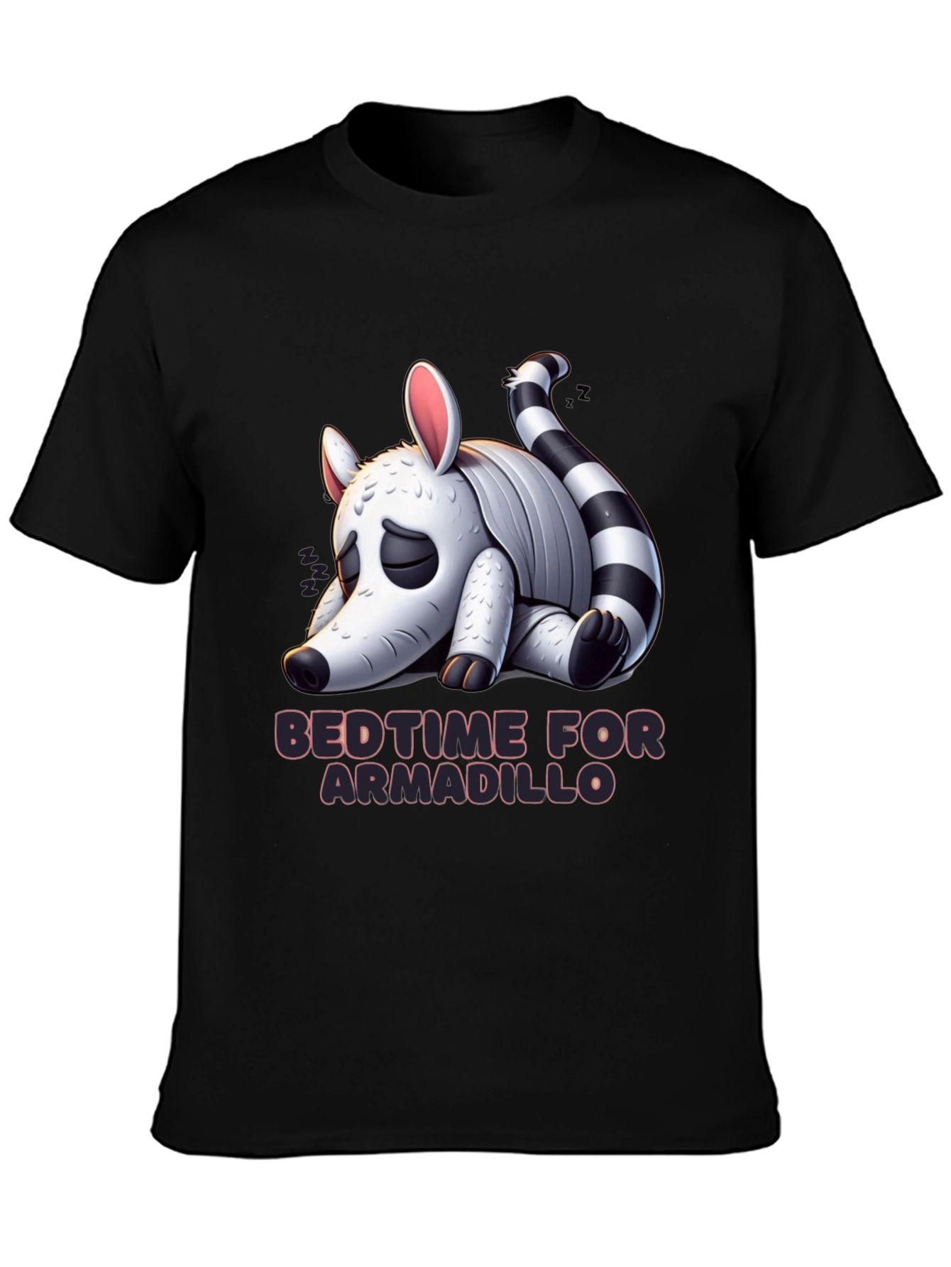Bedtime for Armadillo Graphic Tee - Black