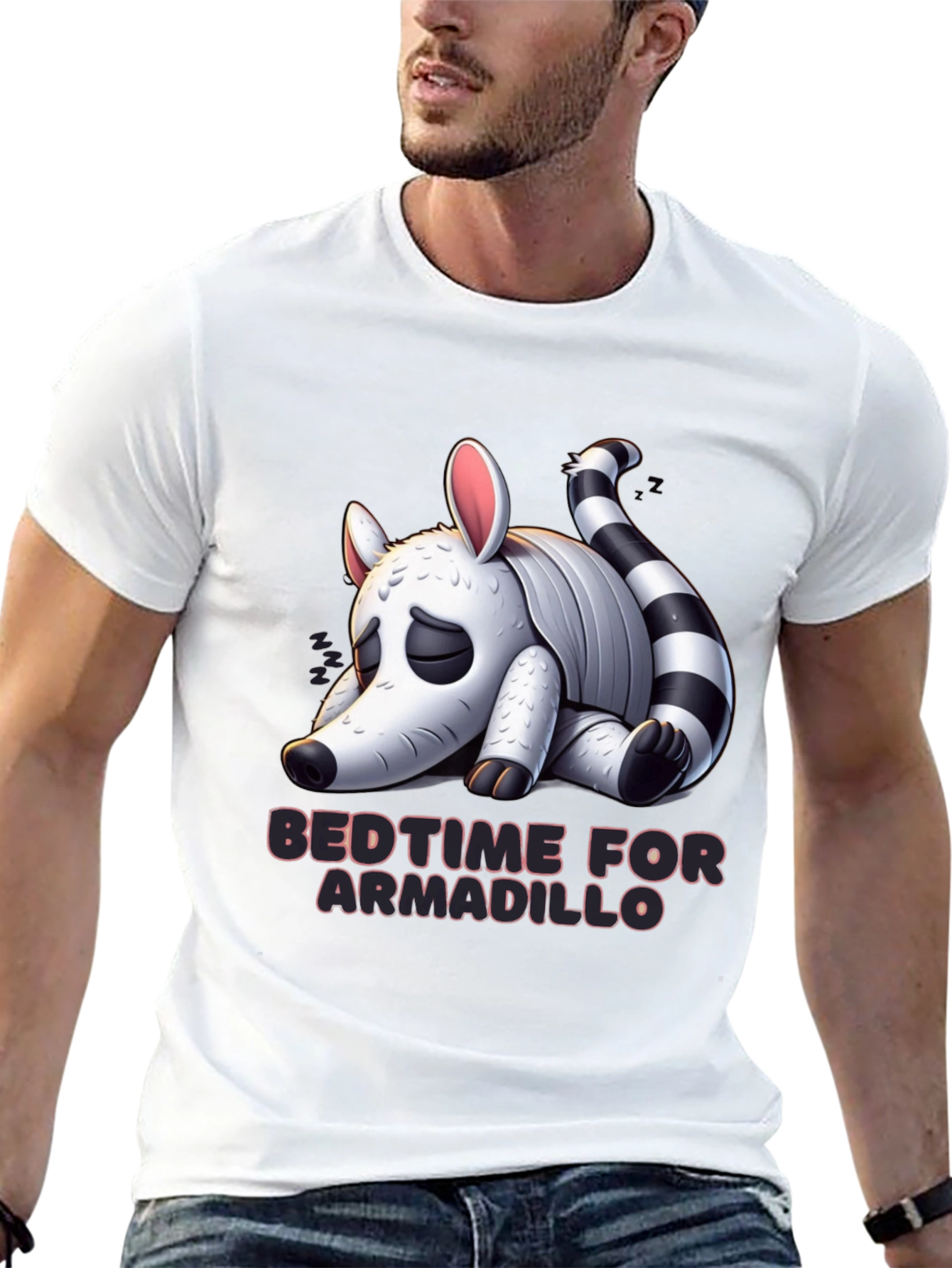 Bedtime for Armadillo Graphic Tee - Black