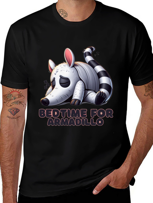 Bedtime for Armadillo Graphic Tee - Black