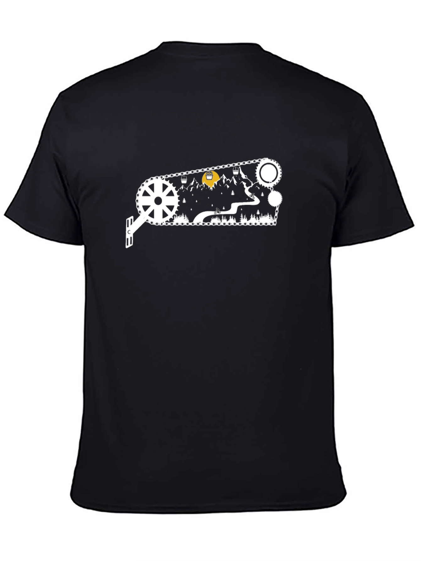 Mountain Bike Graphic Tee - Black