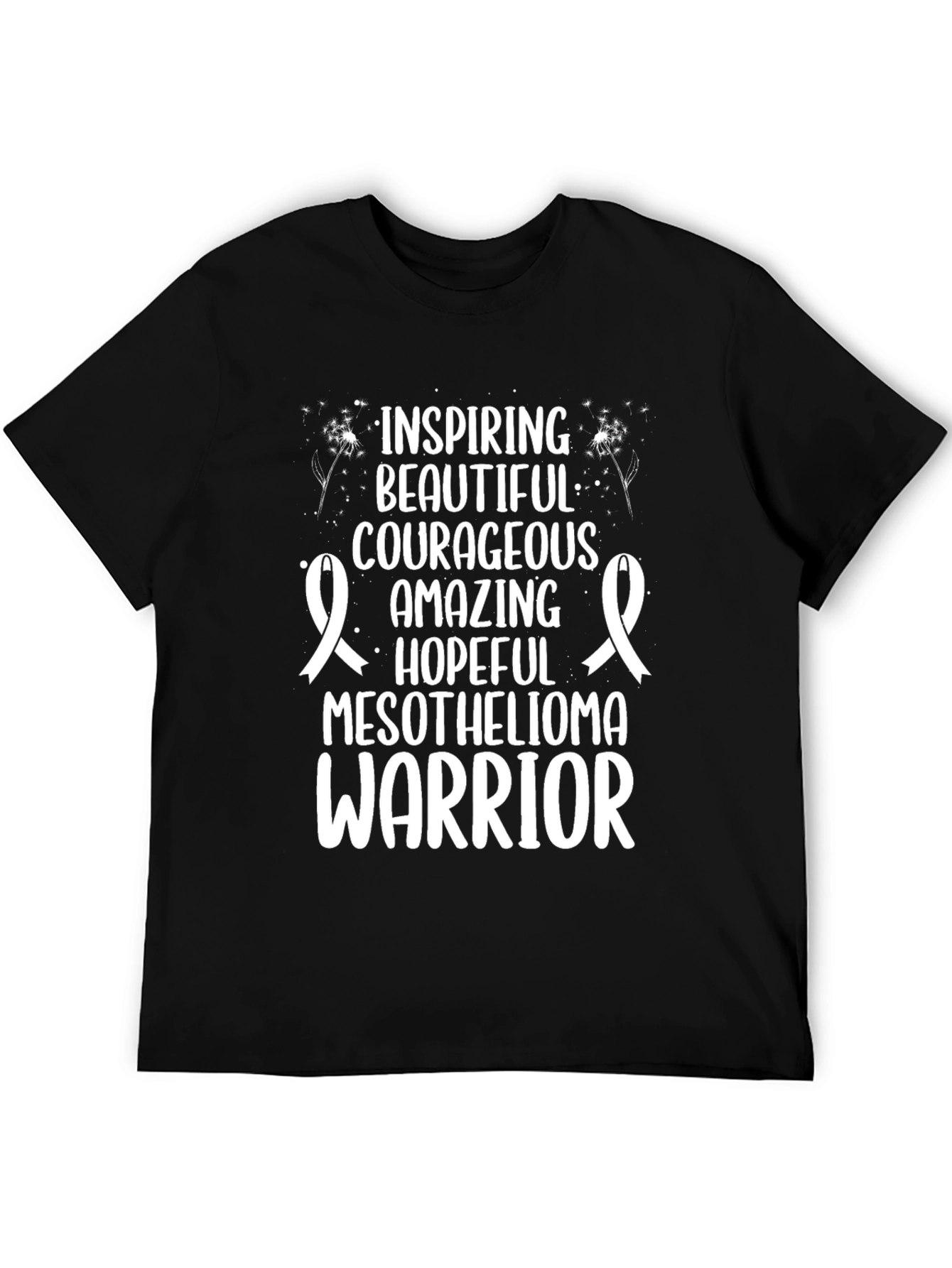 Mesothelioma Warrior Graphic Tee - Inspiring & Courageous