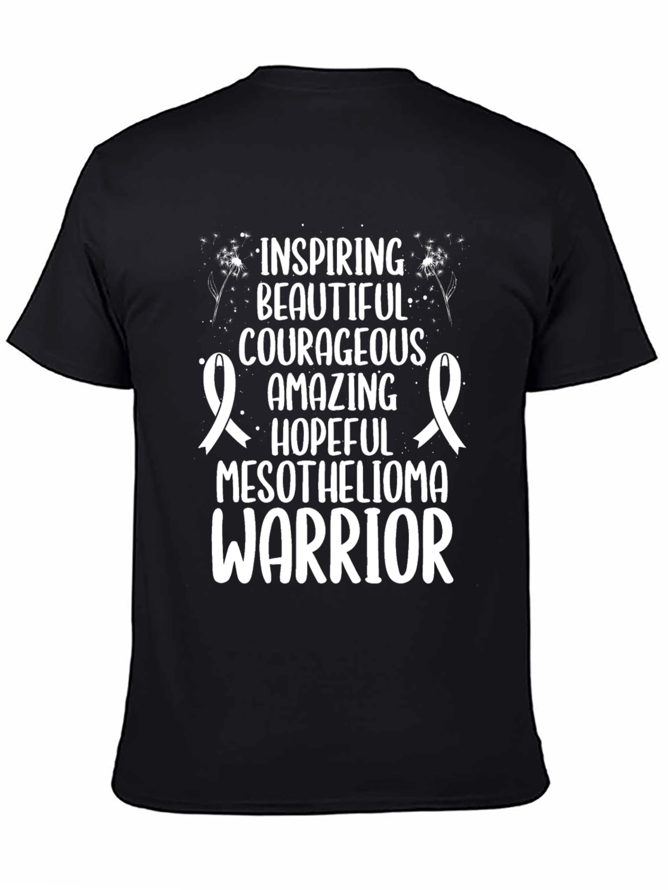 Mesothelioma Warrior Graphic Tee - Inspiring & Courageous