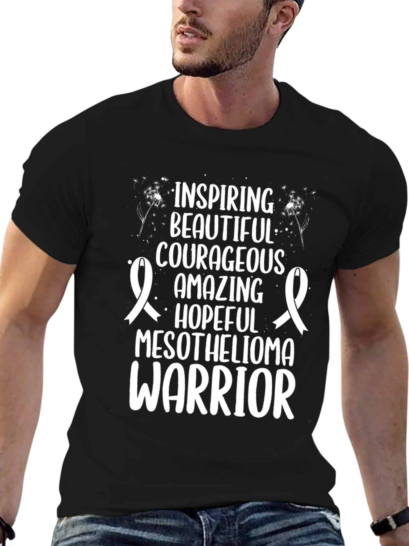Mesothelioma Warrior Graphic Tee - Inspiring & Courageous