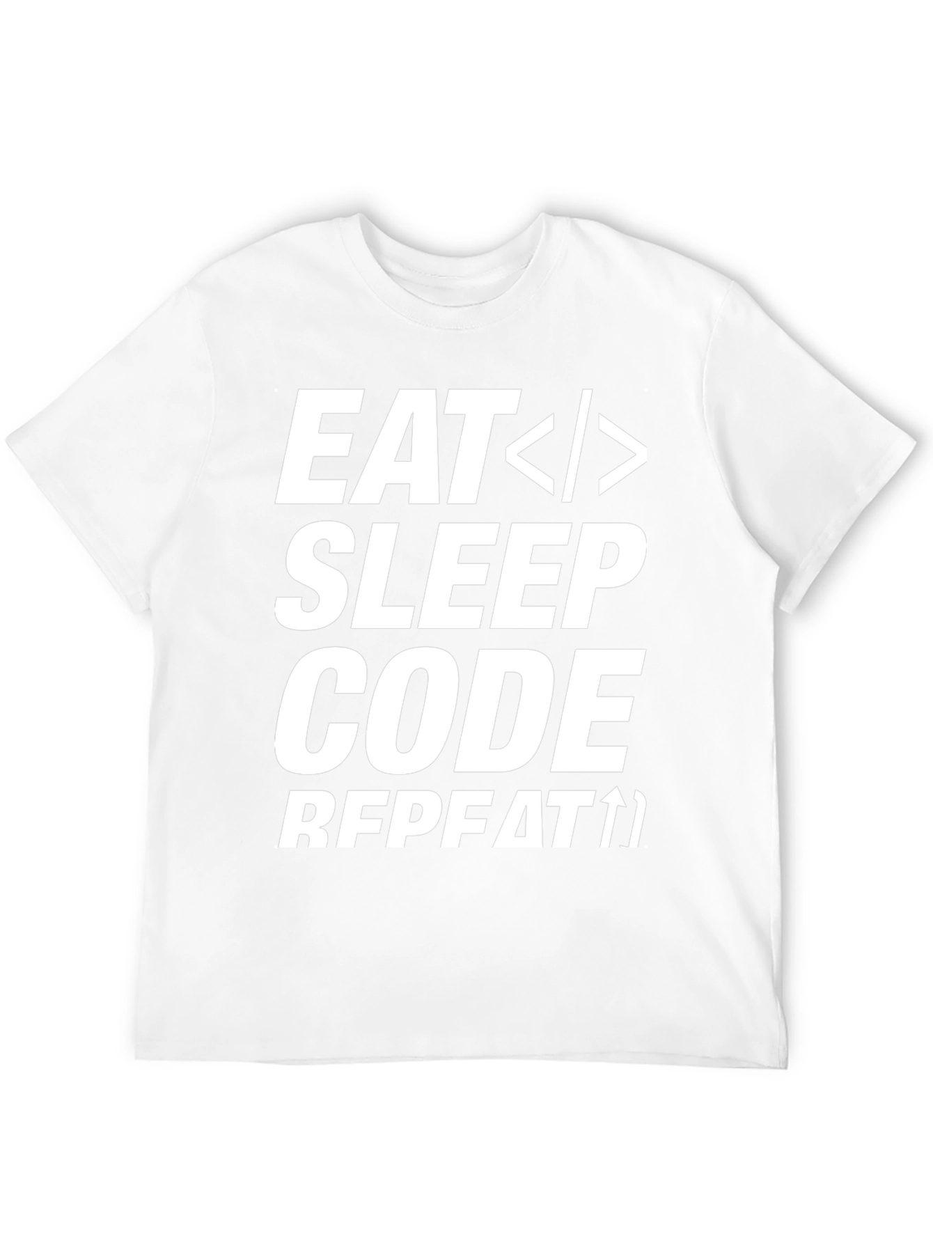 Eat Sleep Code Repeat Black Graphic Tee