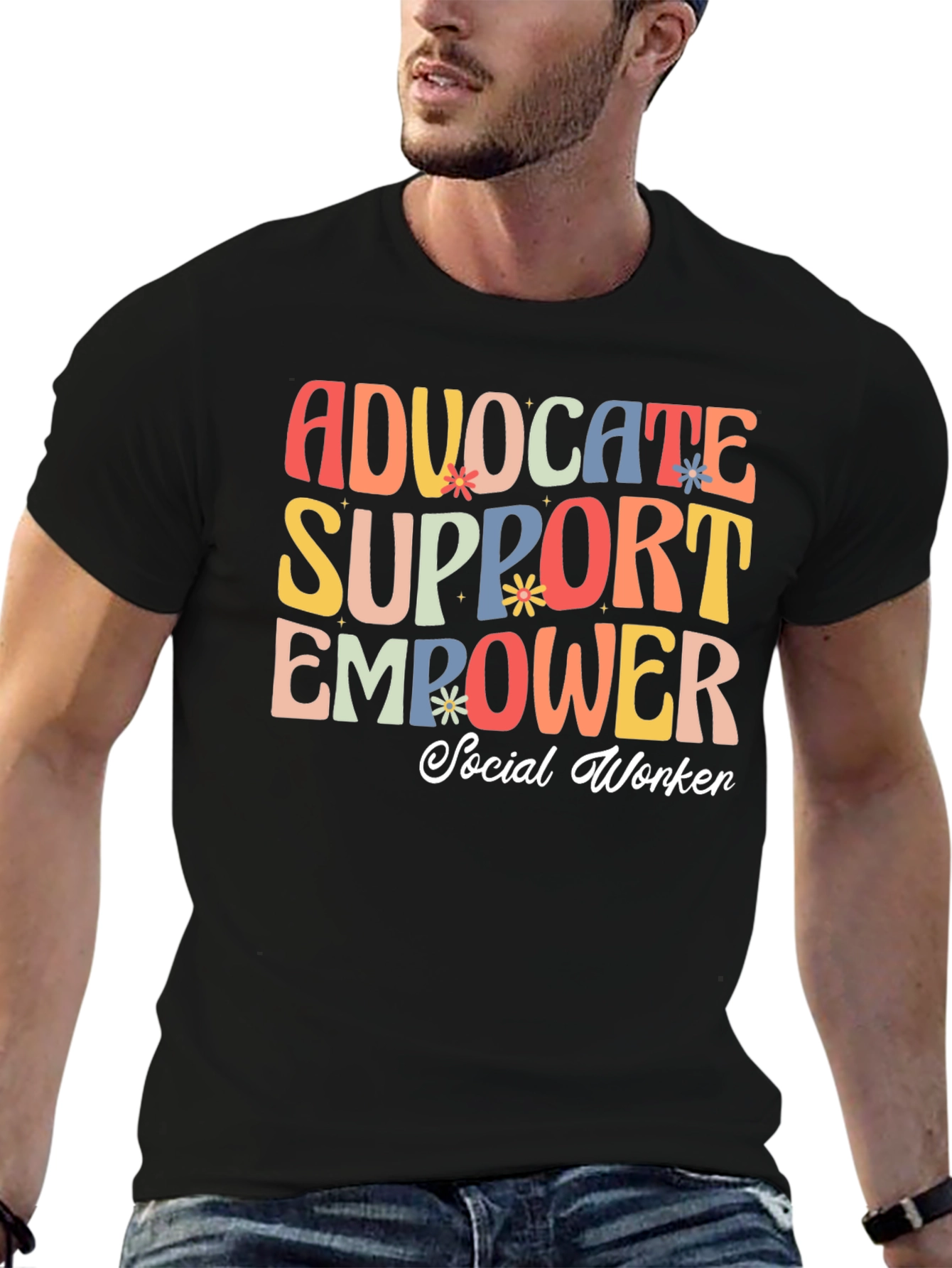 Advocate Support Empower Social Worker T-Shirt