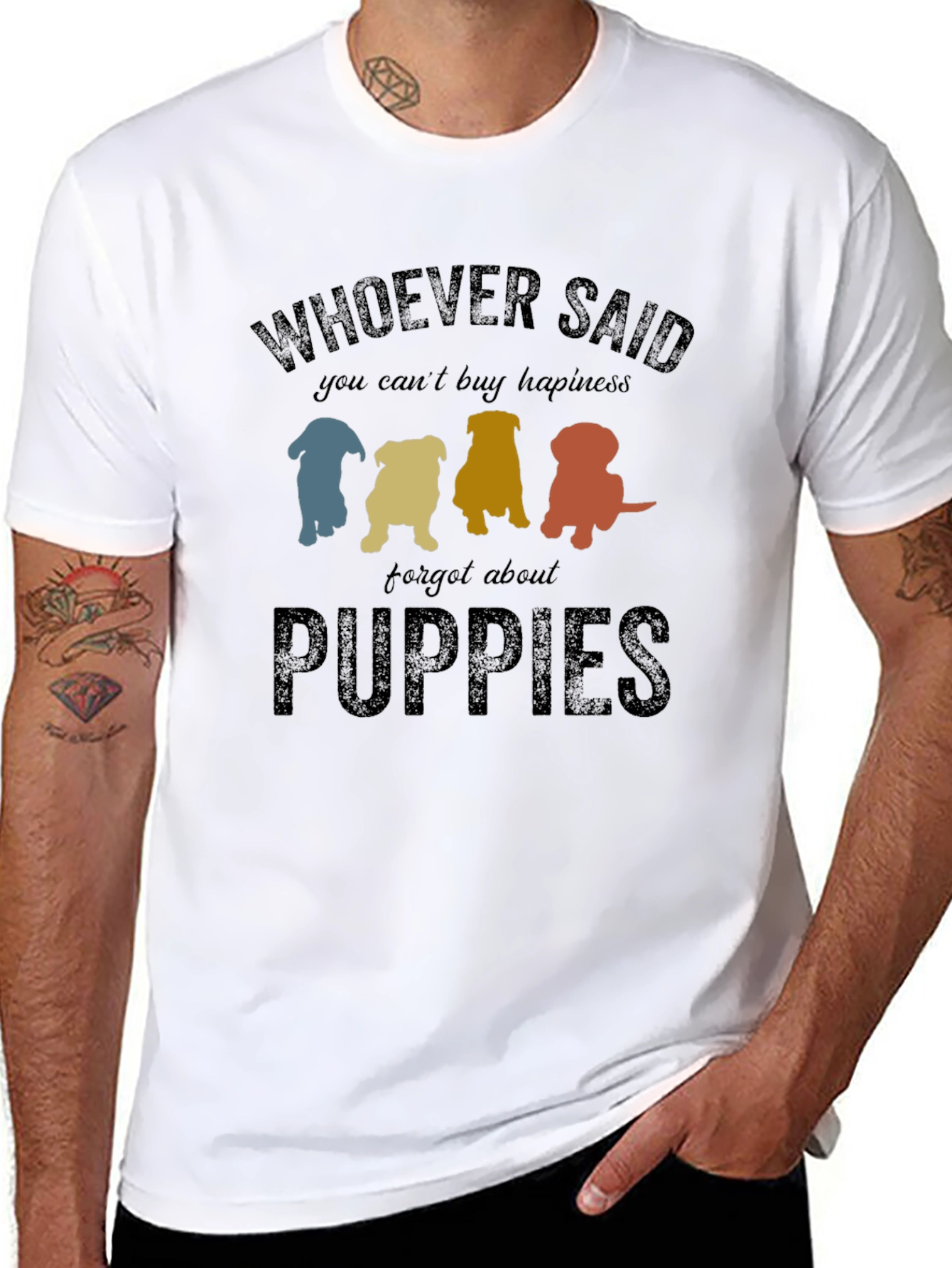 Puppies Make Happiness - Graphic Tee