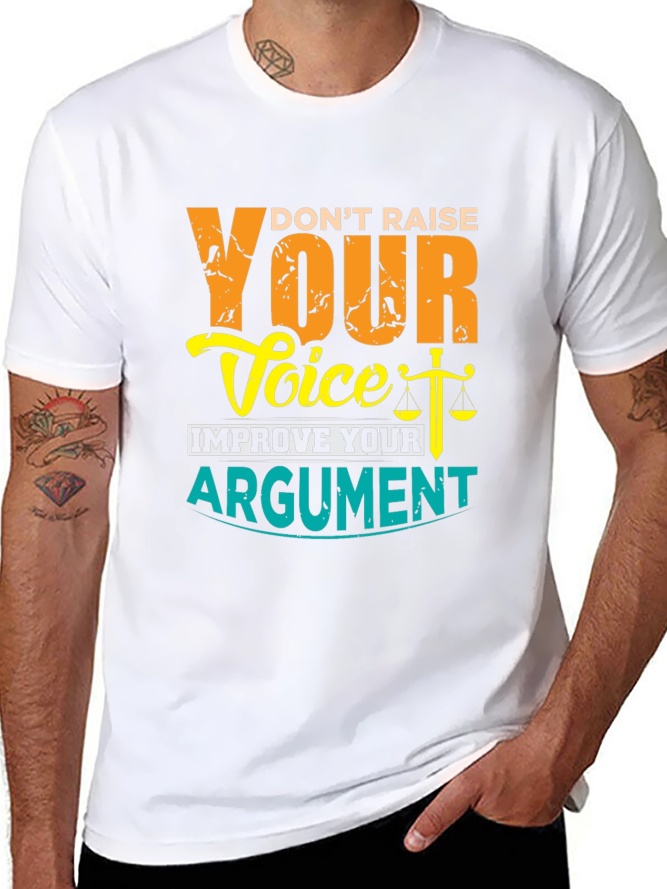 Dont Raise Your Voice Improve Your Argument T-Shirt