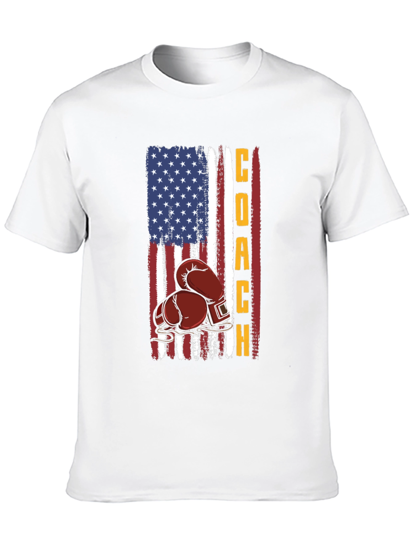 Coach Boxing T-Shirt - American Flag Design