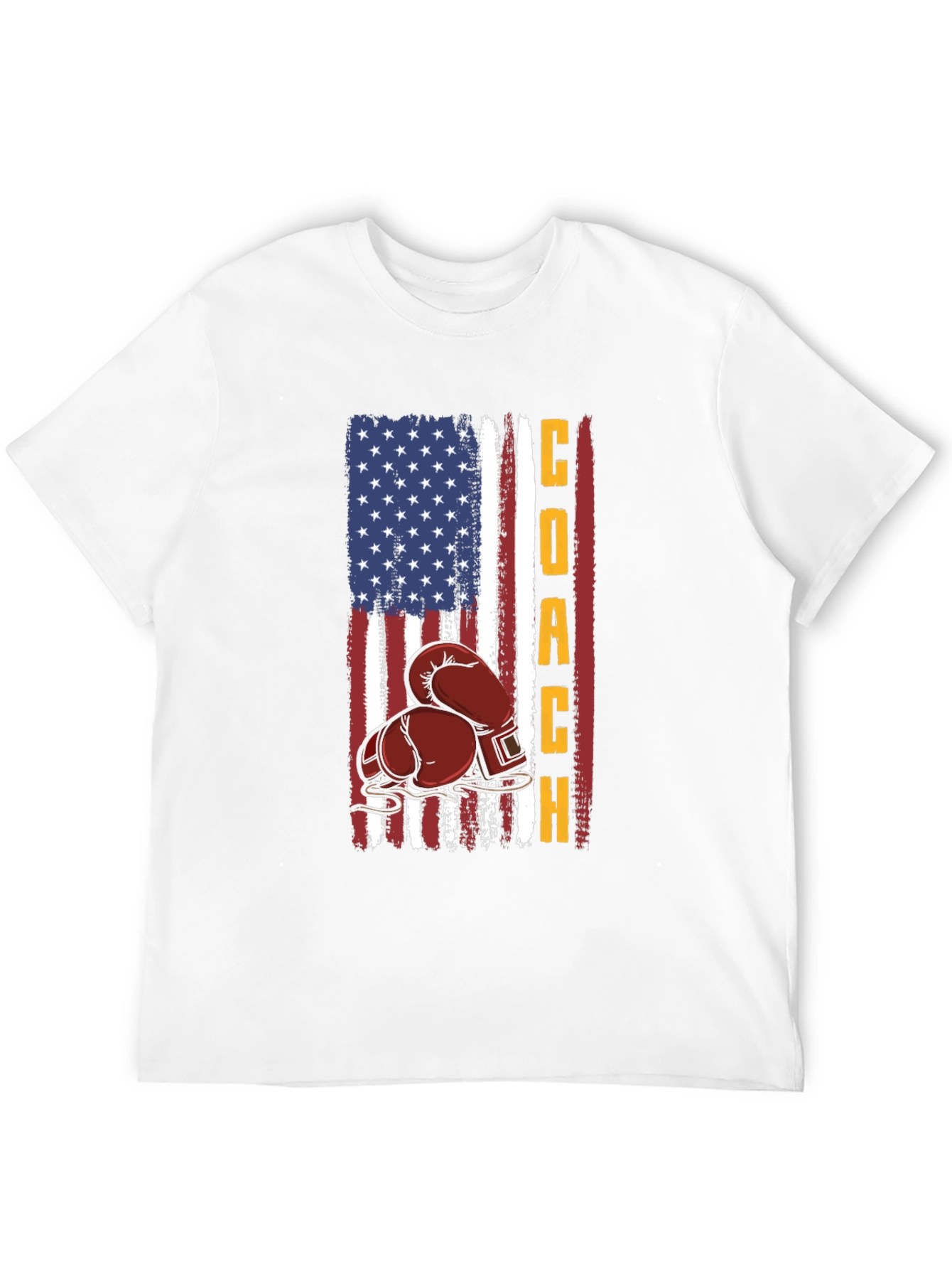 Coach Boxing T-Shirt - American Flag Design