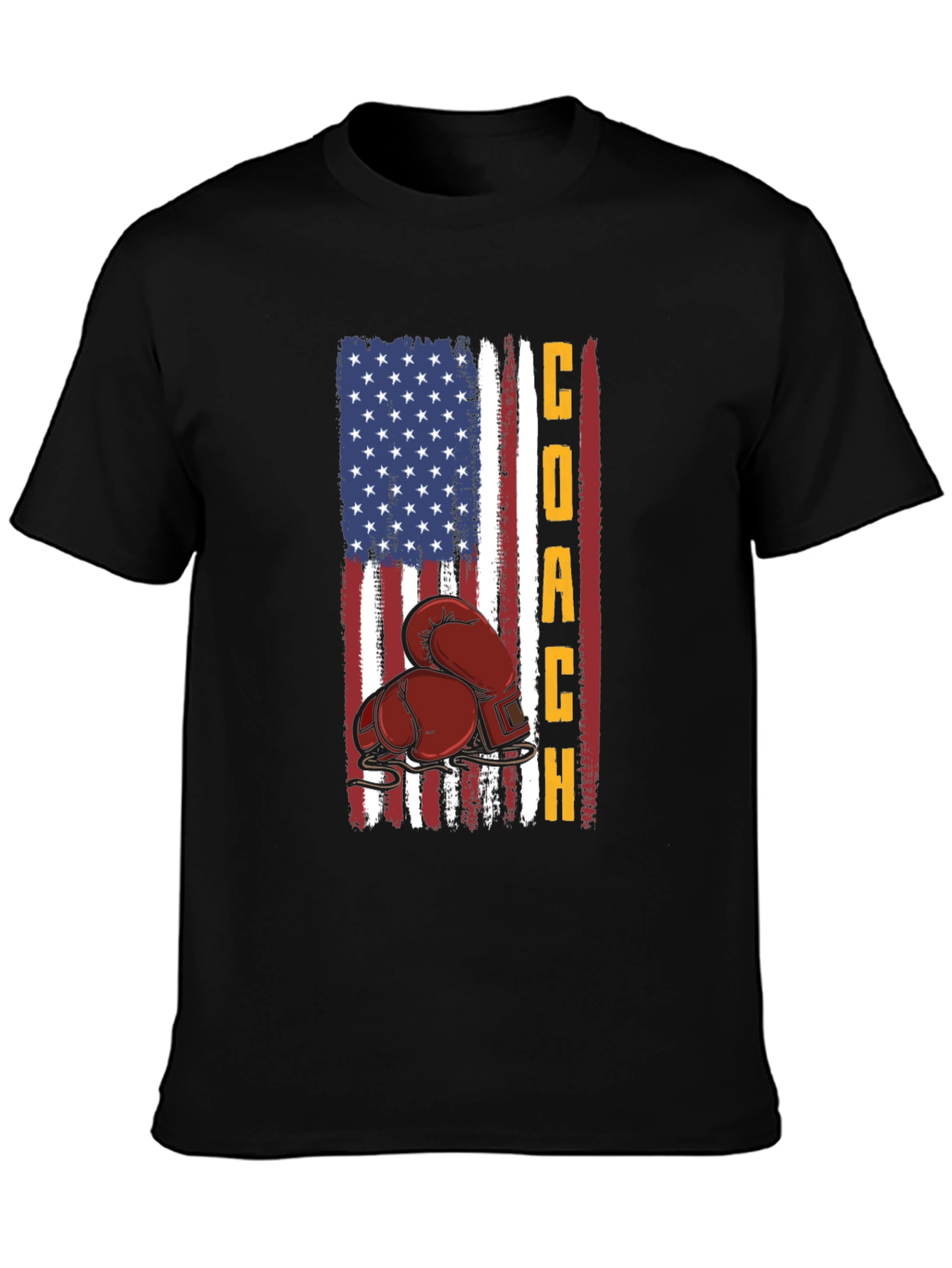 Coach Boxing T-Shirt - American Flag Design
