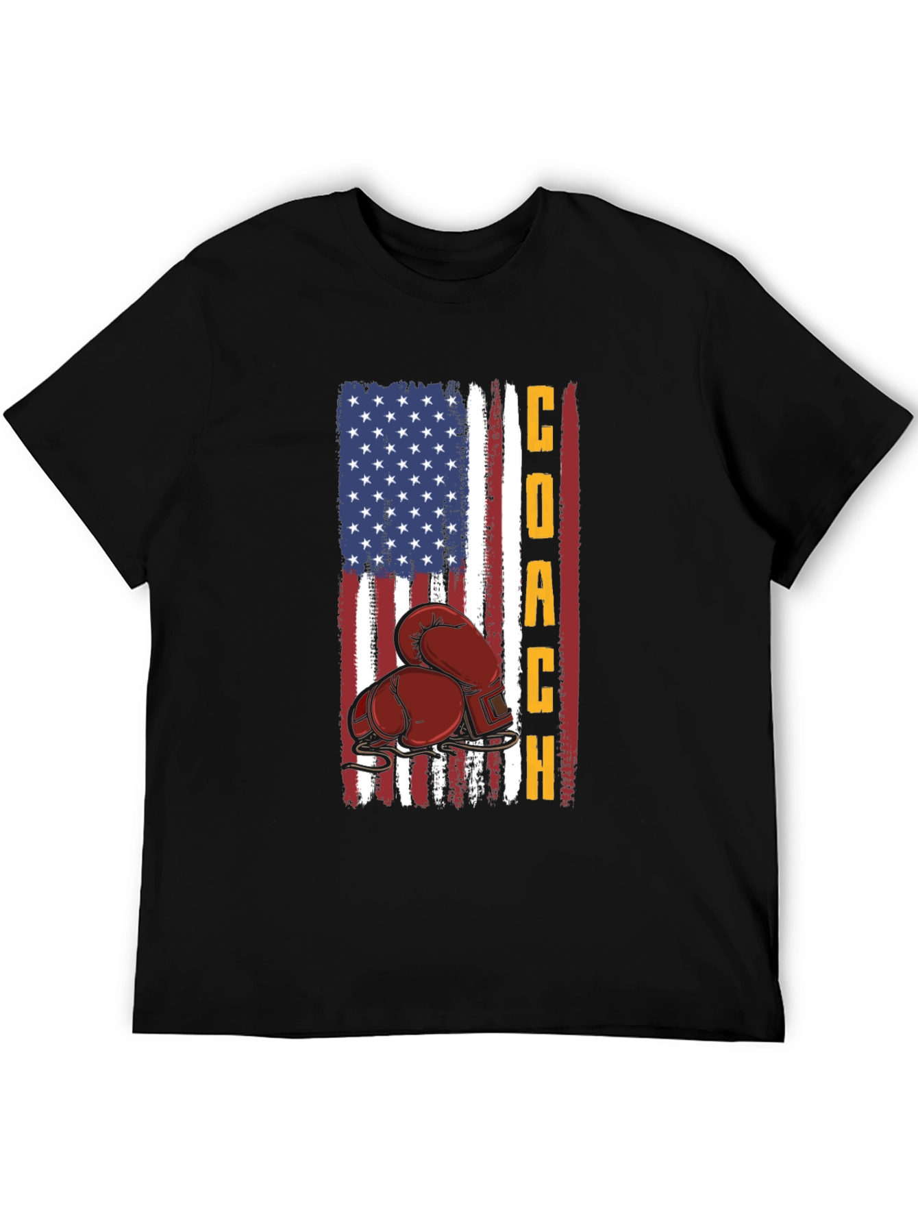 Coach Boxing T-Shirt - American Flag Design