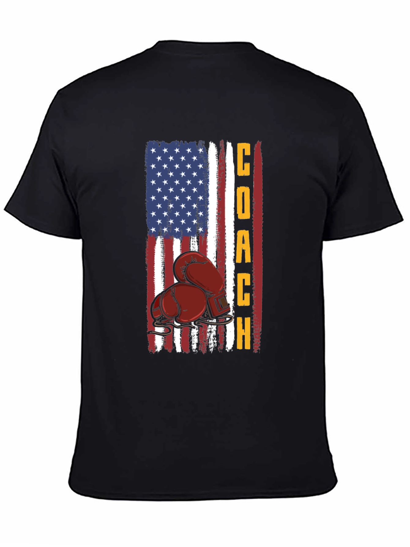 Coach Boxing T-Shirt - American Flag Design