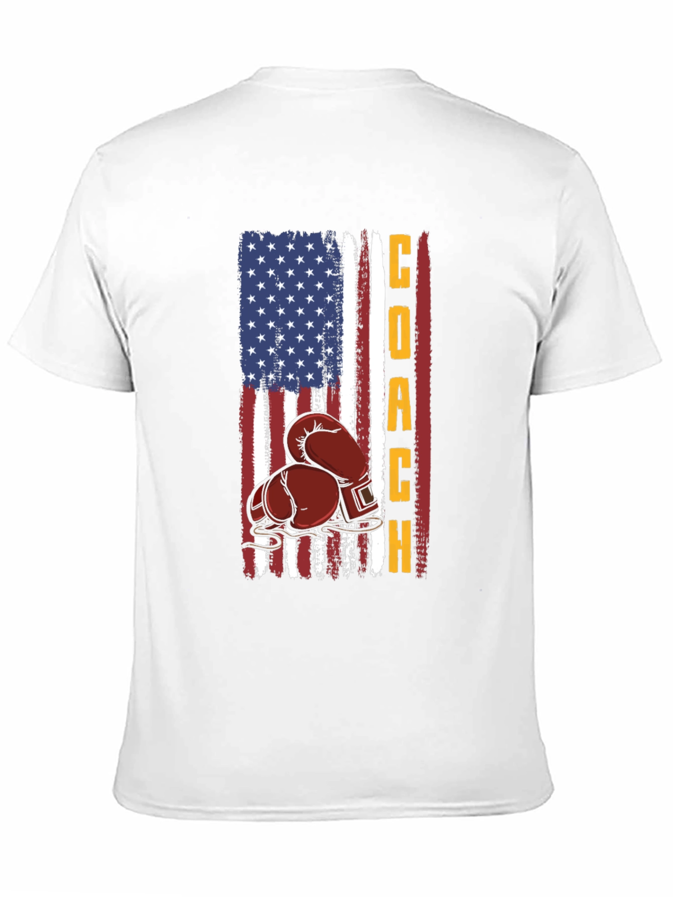 Coach Boxing T-Shirt - American Flag Design