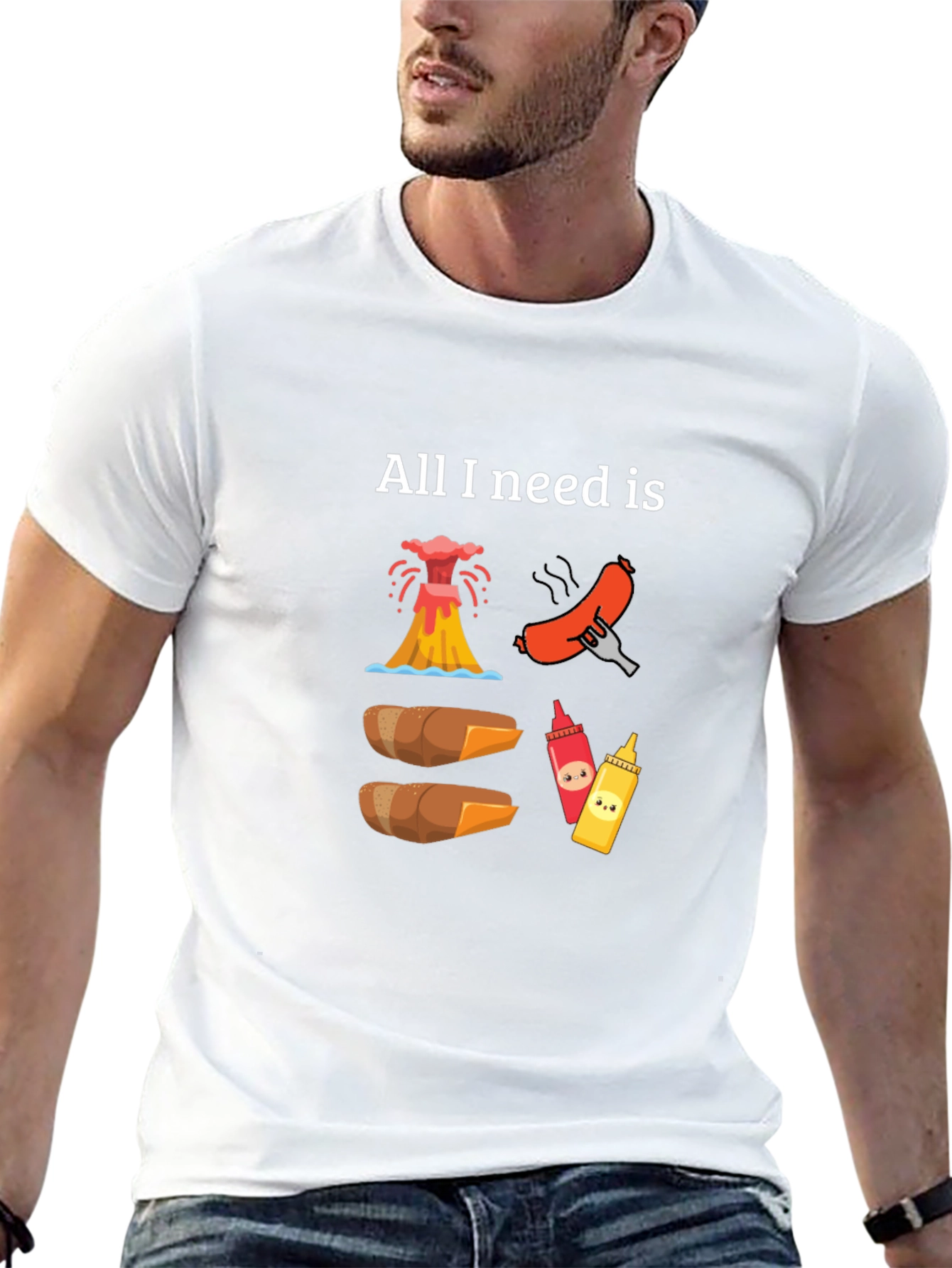 All I Need is Volcano Hot Dogs T-Shirt