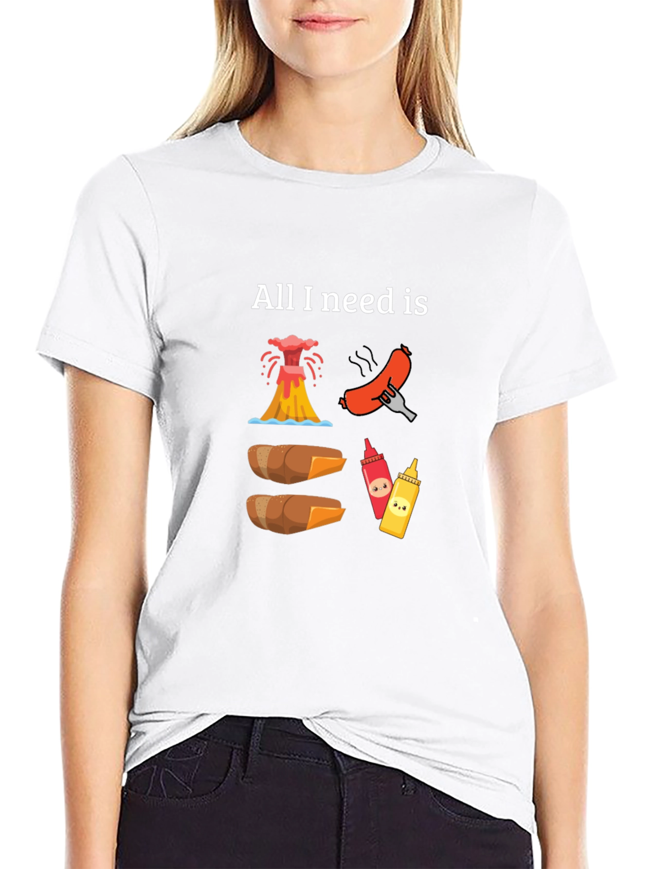 All I Need is Volcano Hot Dogs T-Shirt