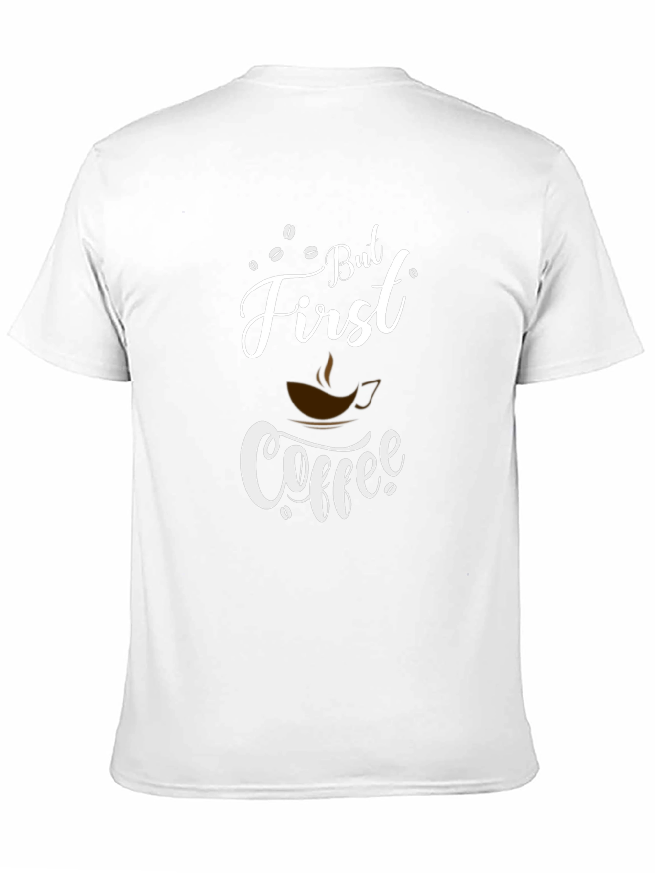 But First Coffee Graphic Tee - Black Cotton Blend
