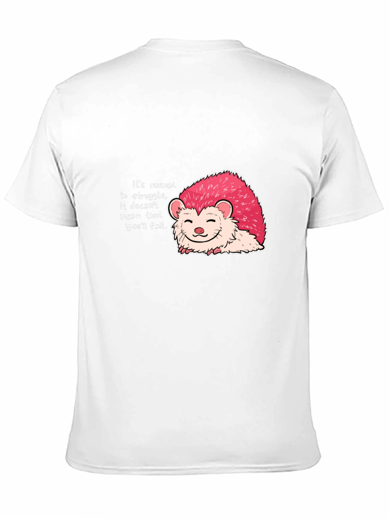 Motivational Hedgehog Graphic Tee - Black