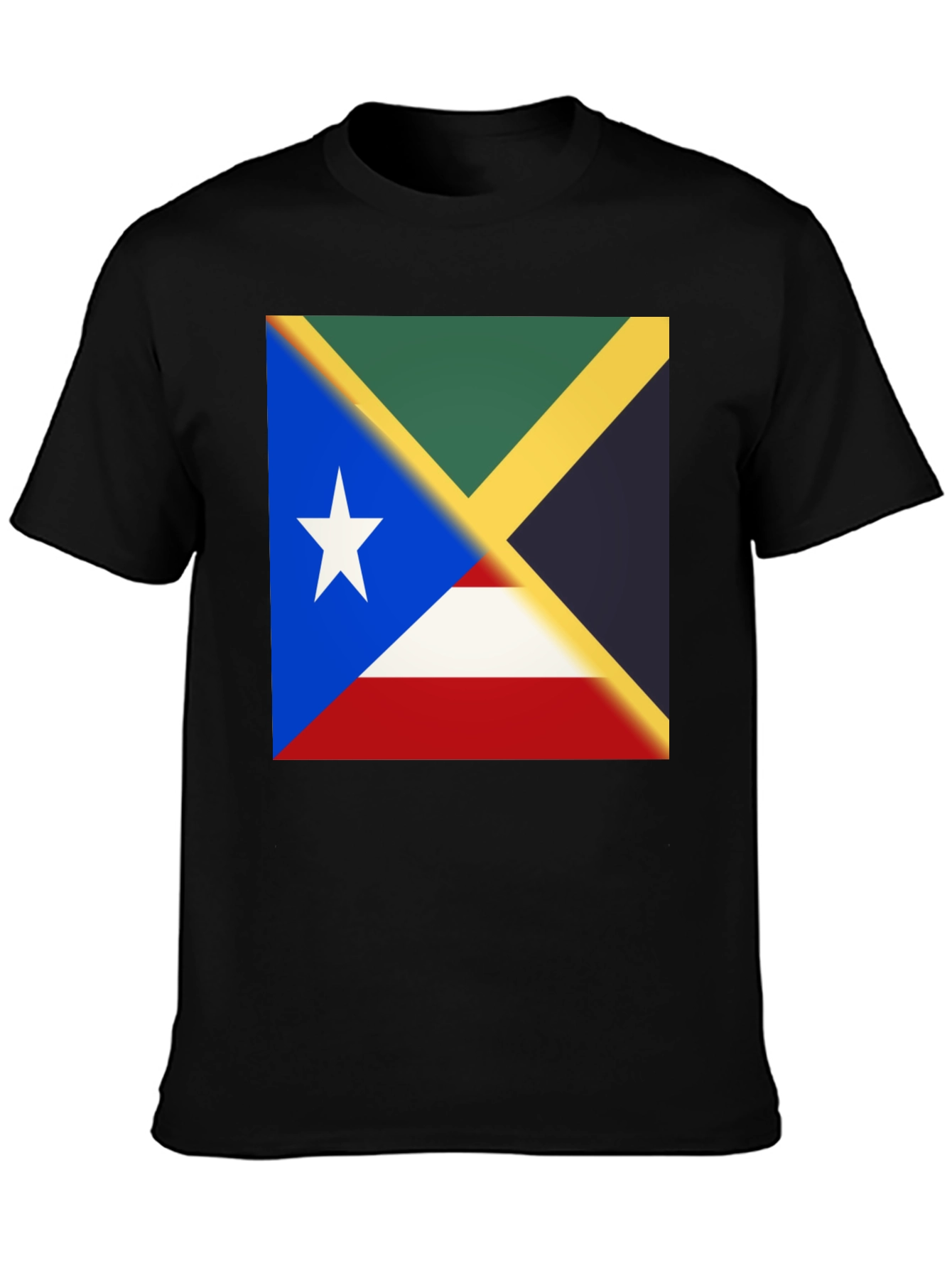 Island Pride Tee - Jamaica Puerto Rico Flag Shirt