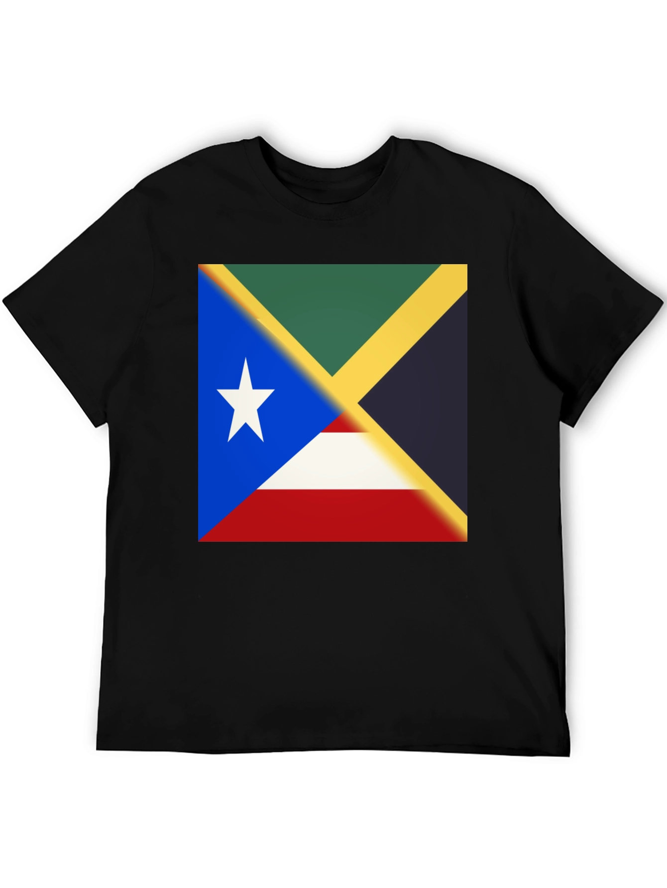 Island Pride Tee - Jamaica Puerto Rico Flag Shirt