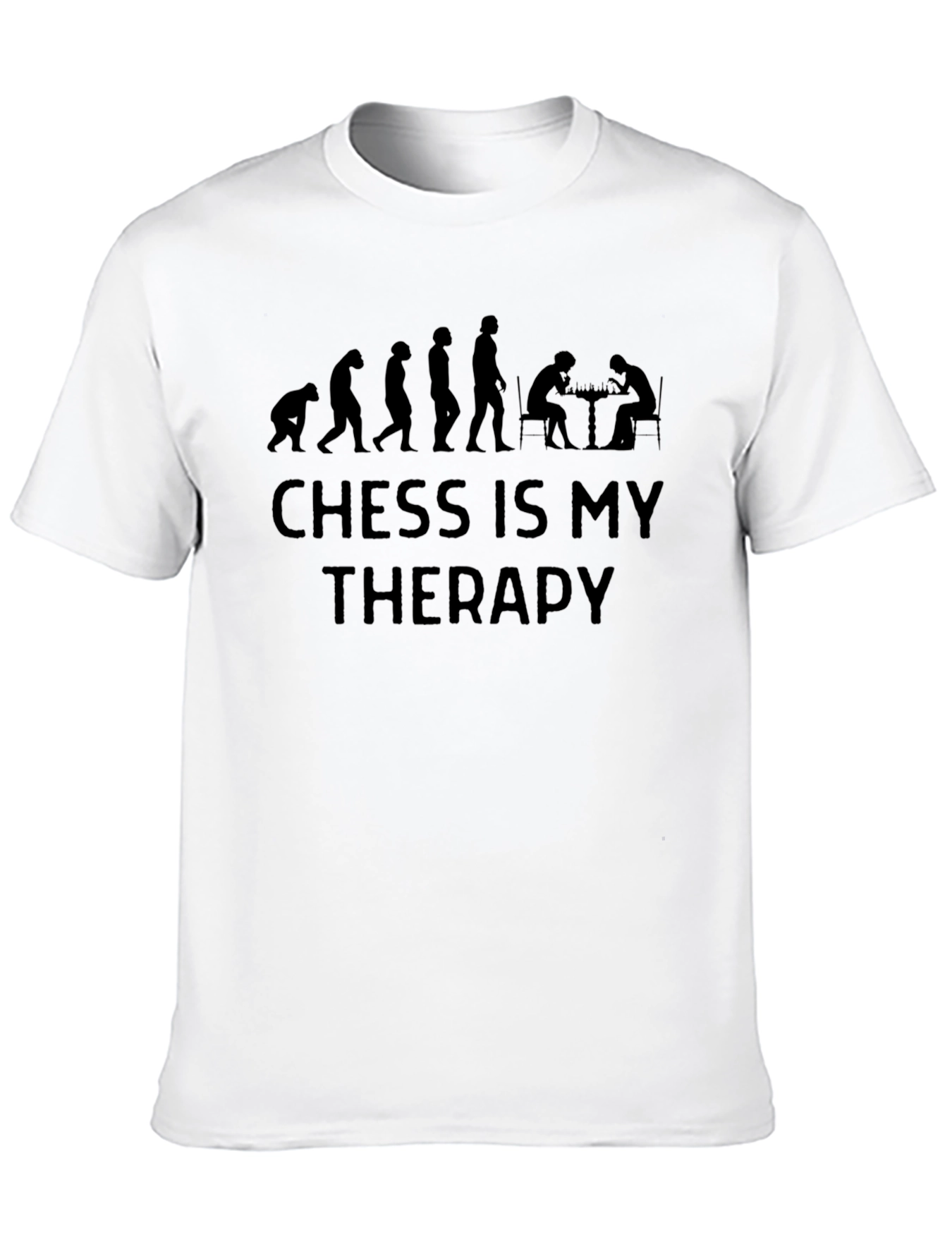 Chess is My Therapy T-Shirt - Evolution Design