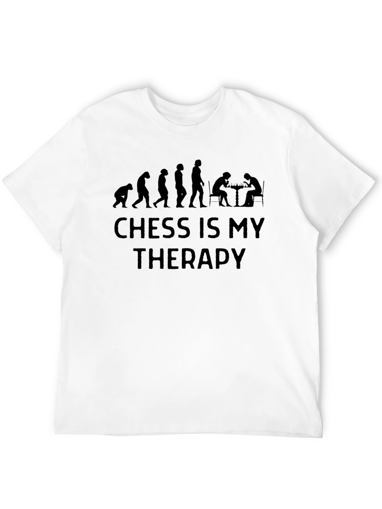 Chess is My Therapy T-Shirt - Evolution Design