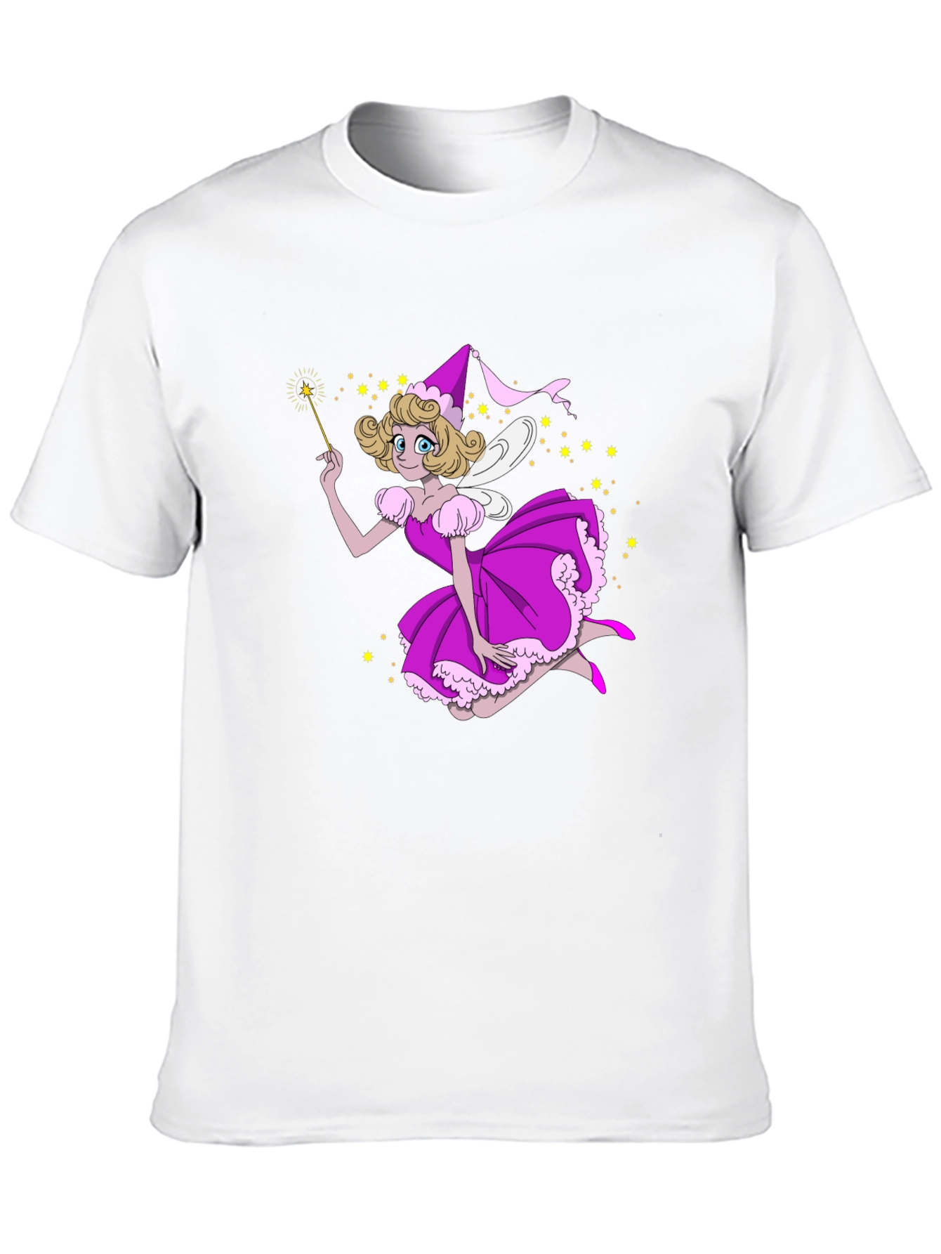 Fairy T-Shirt - Black Cotton Fun Design