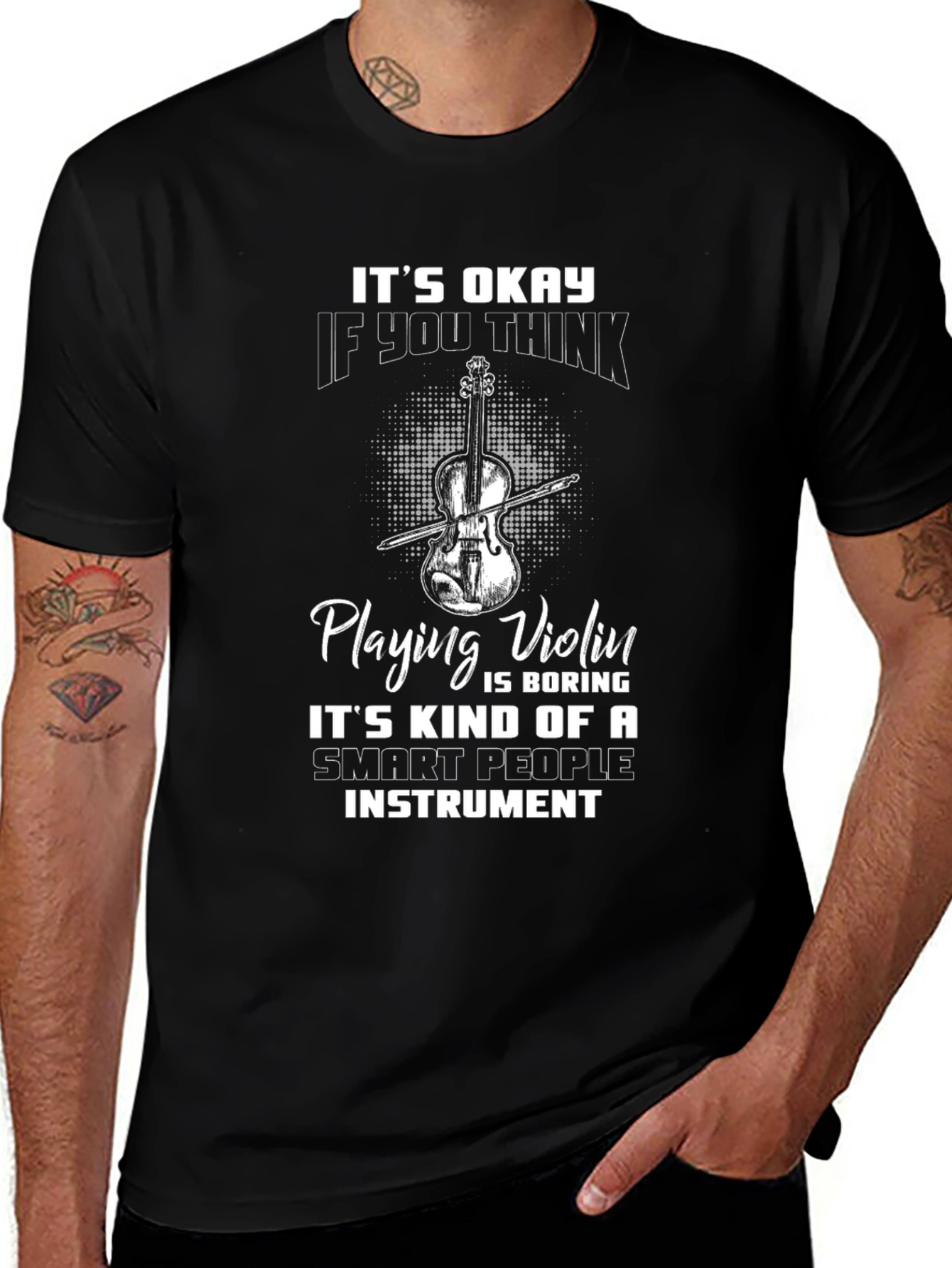 Violin Player Smart People Instrument T-Shirt